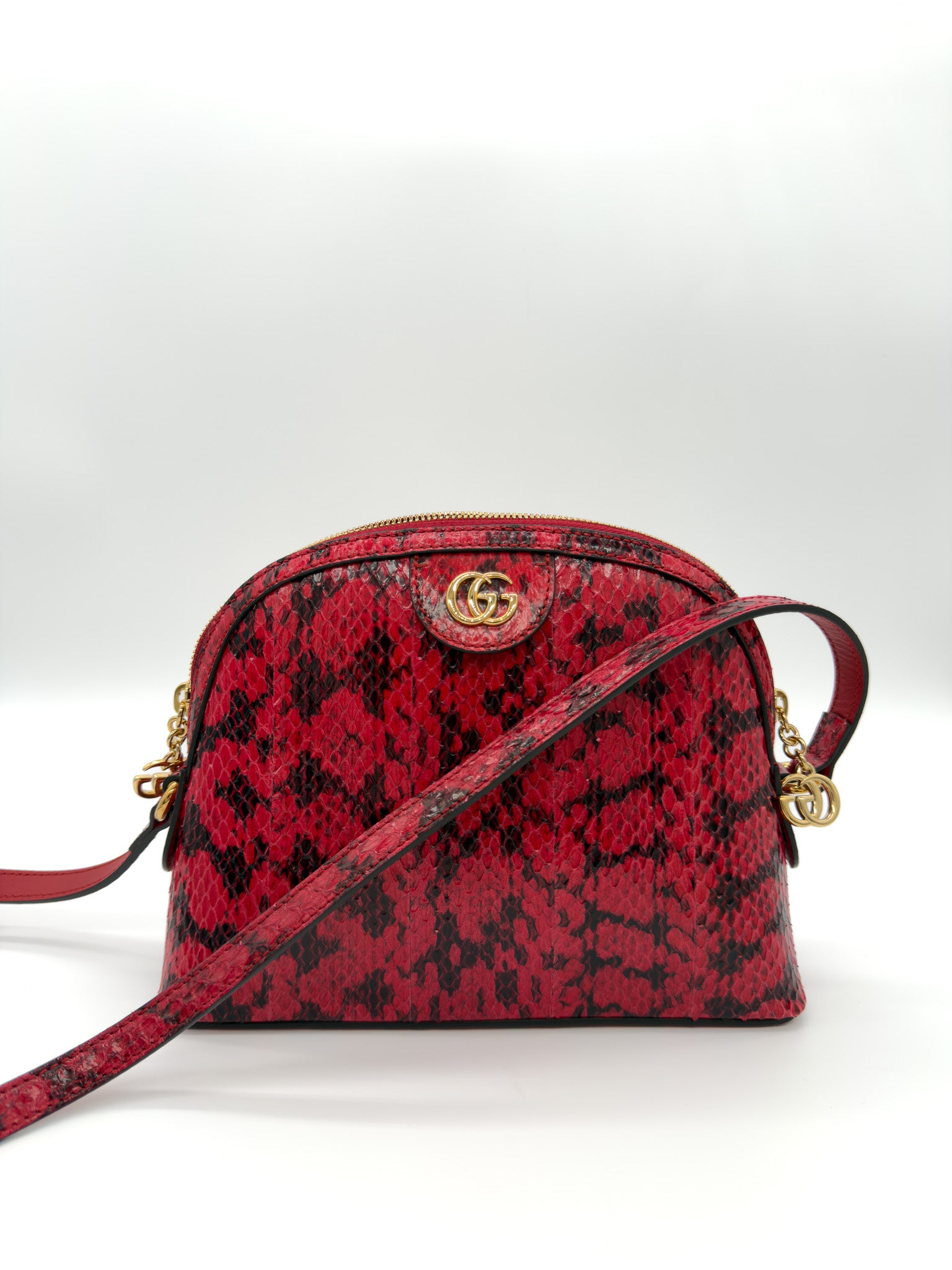 Gucci Ophidia Small Snakeskin Shoulder Bag