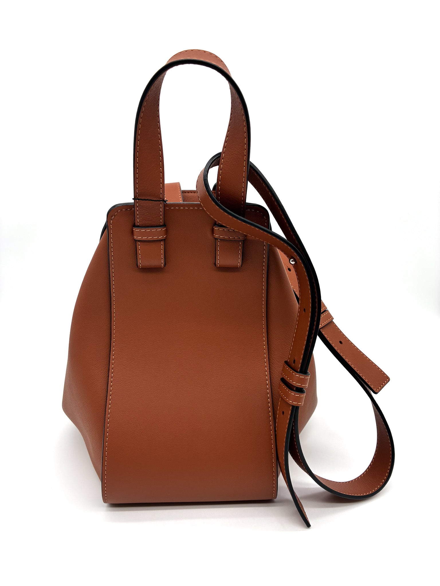 Loewe Hammock Small Shoulder Bag Tan Soft Calfskin Leather SHW