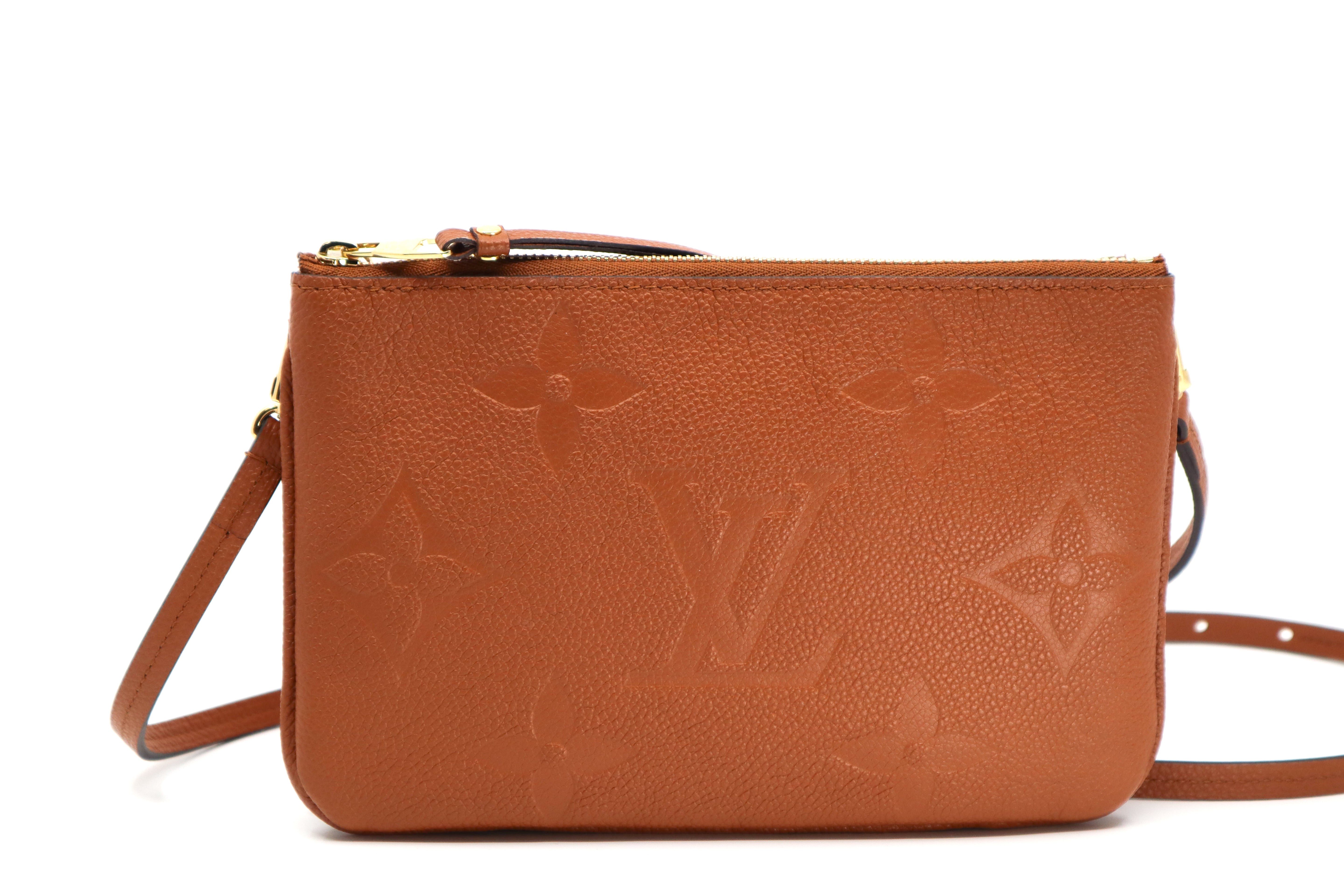 Louis Vuitton Giant Double Zip Pochette Caramel