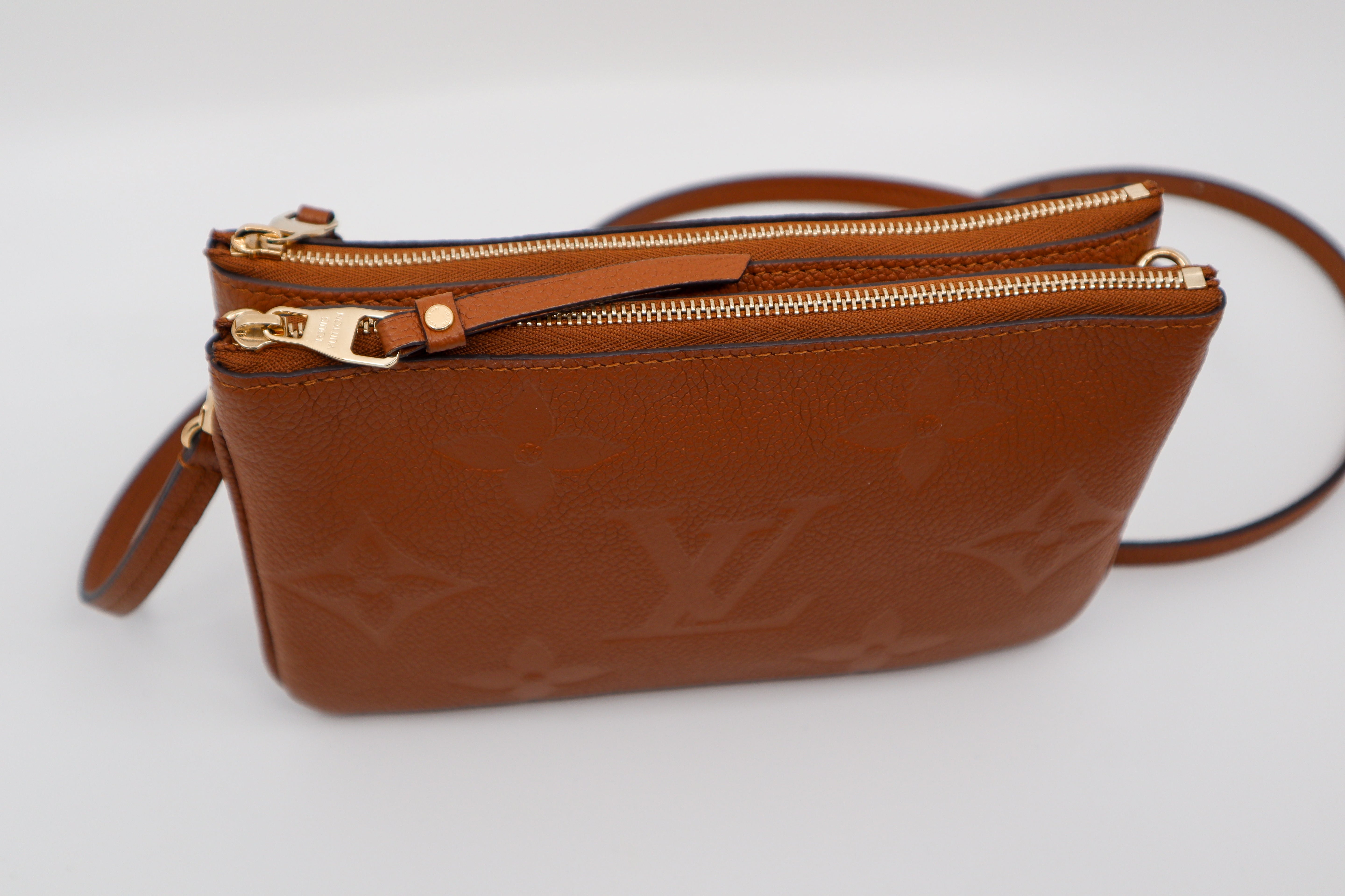 Louis Vuitton Giant Double Zip Pochette Caramel