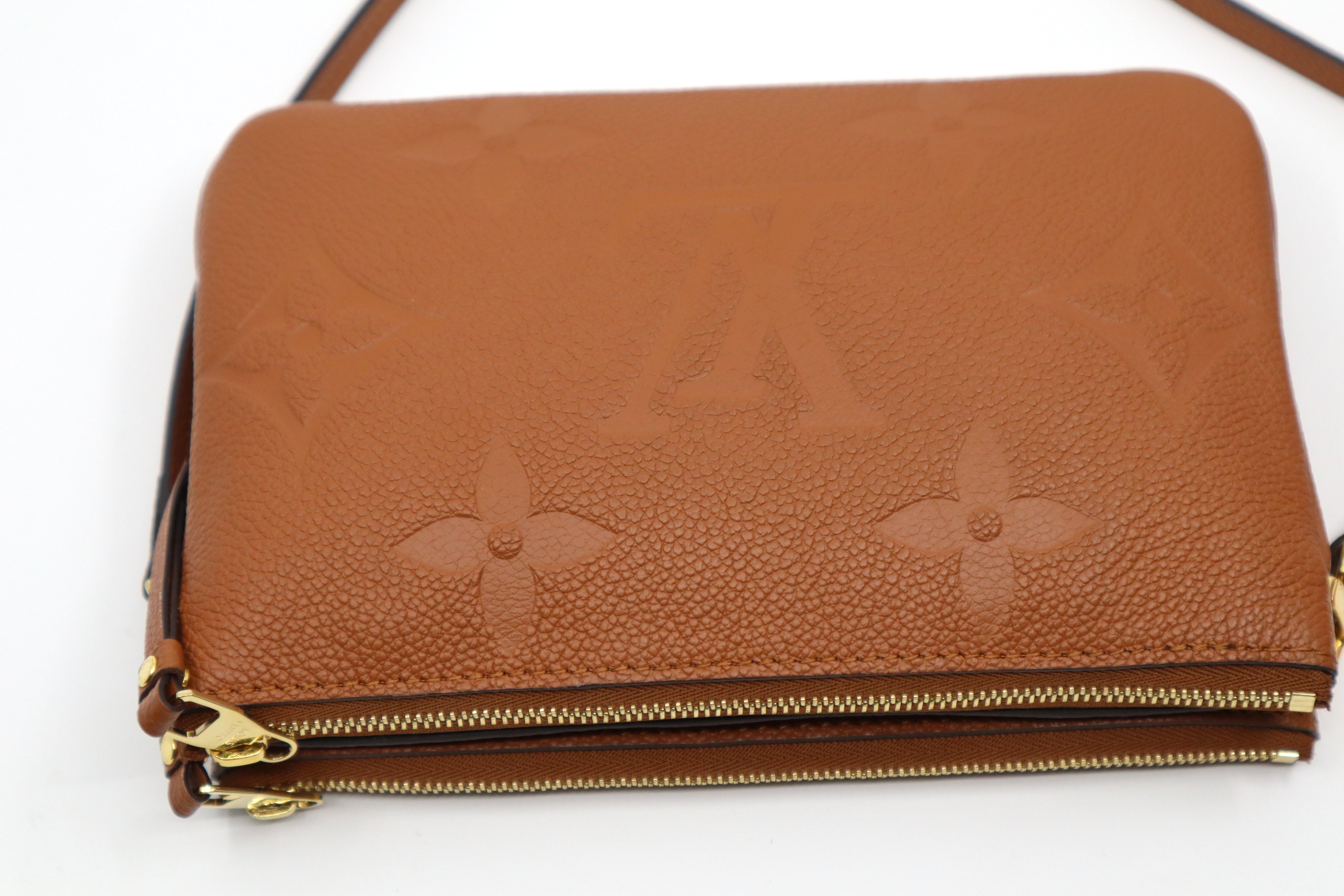 Louis Vuitton Giant Double Zip Pochette Caramel