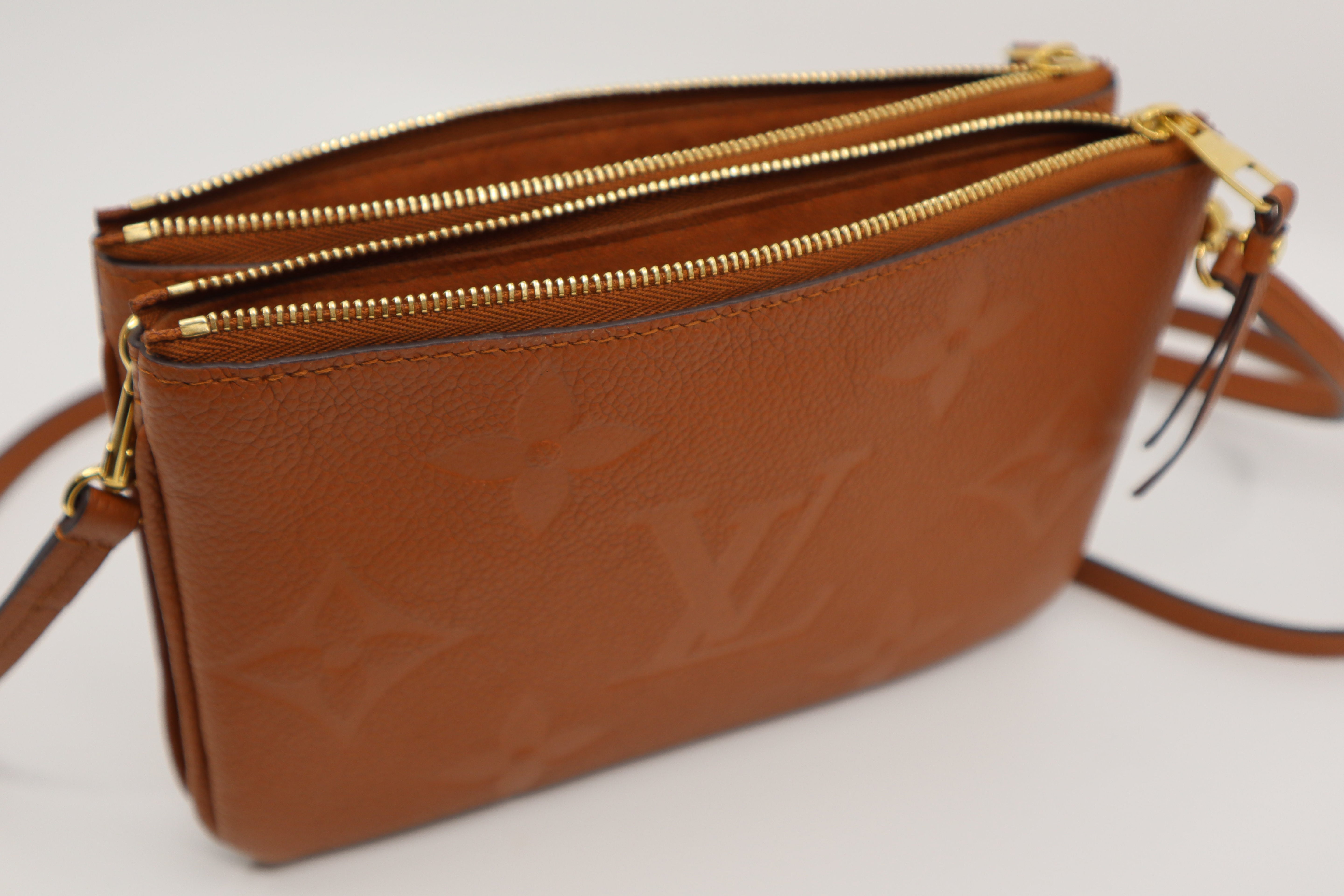 Louis Vuitton Giant Double Zip Pochette Caramel