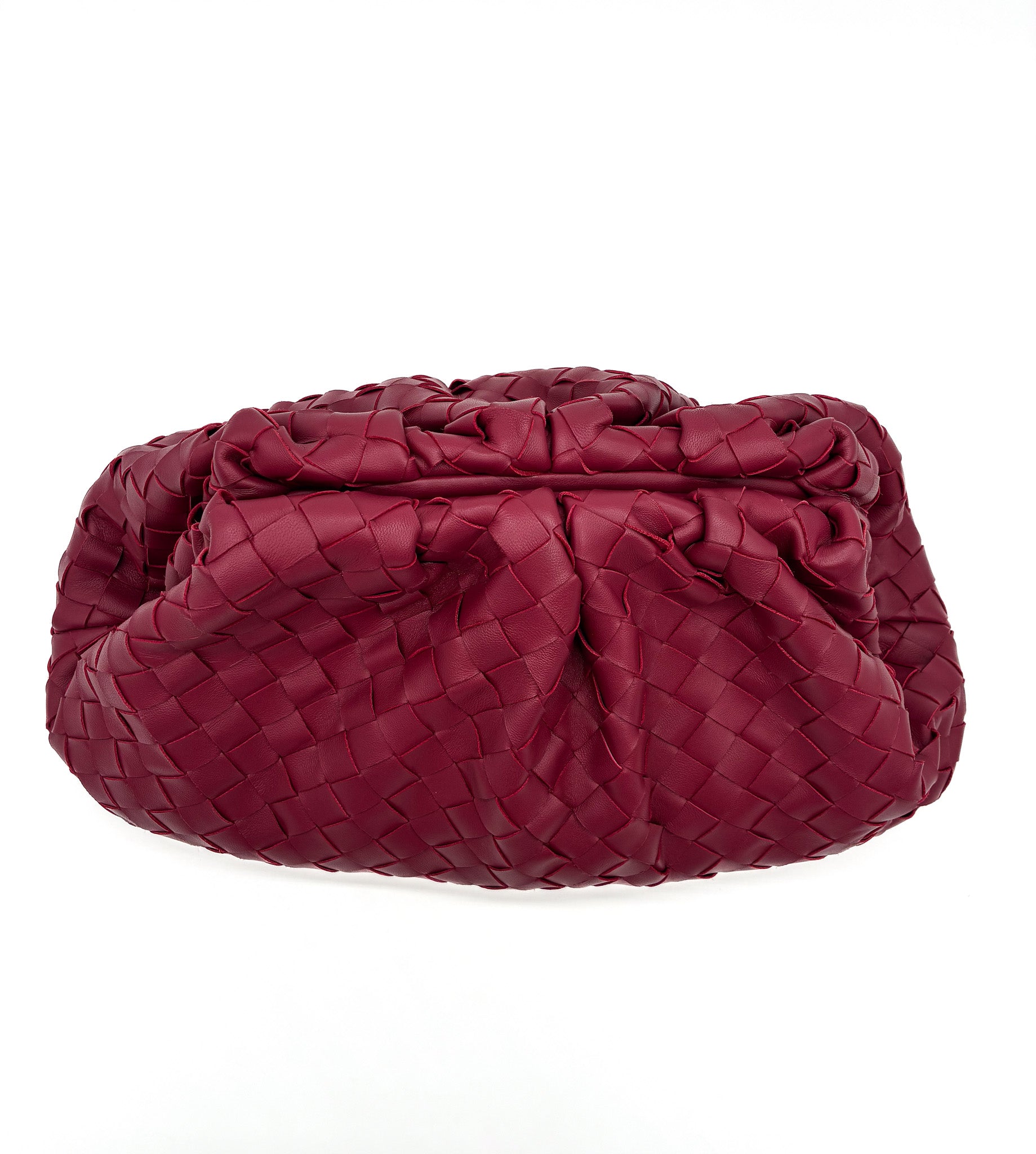 Bottega Veneta Intrecciato Woven Nappa The Pouch Clutch Bag