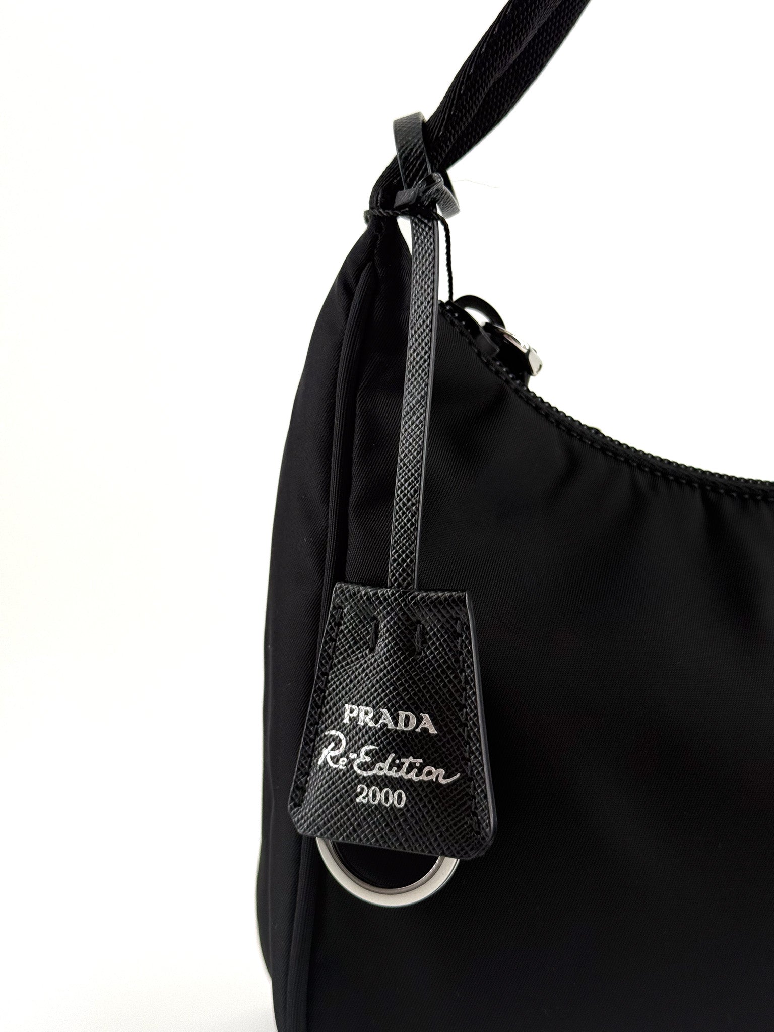 Prada Tessuto Nylon Mini Re-Edition 2000 Bag Black