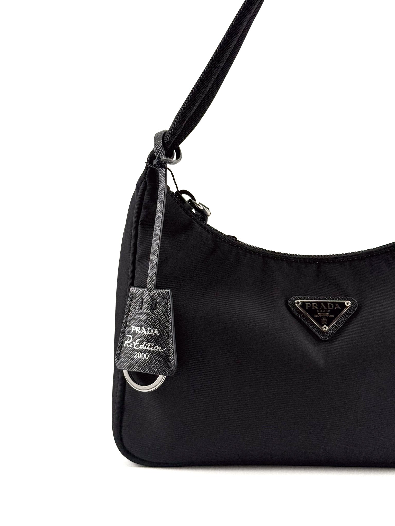 Prada Tessuto Nylon Mini Re-Edition 2000 Bag Black