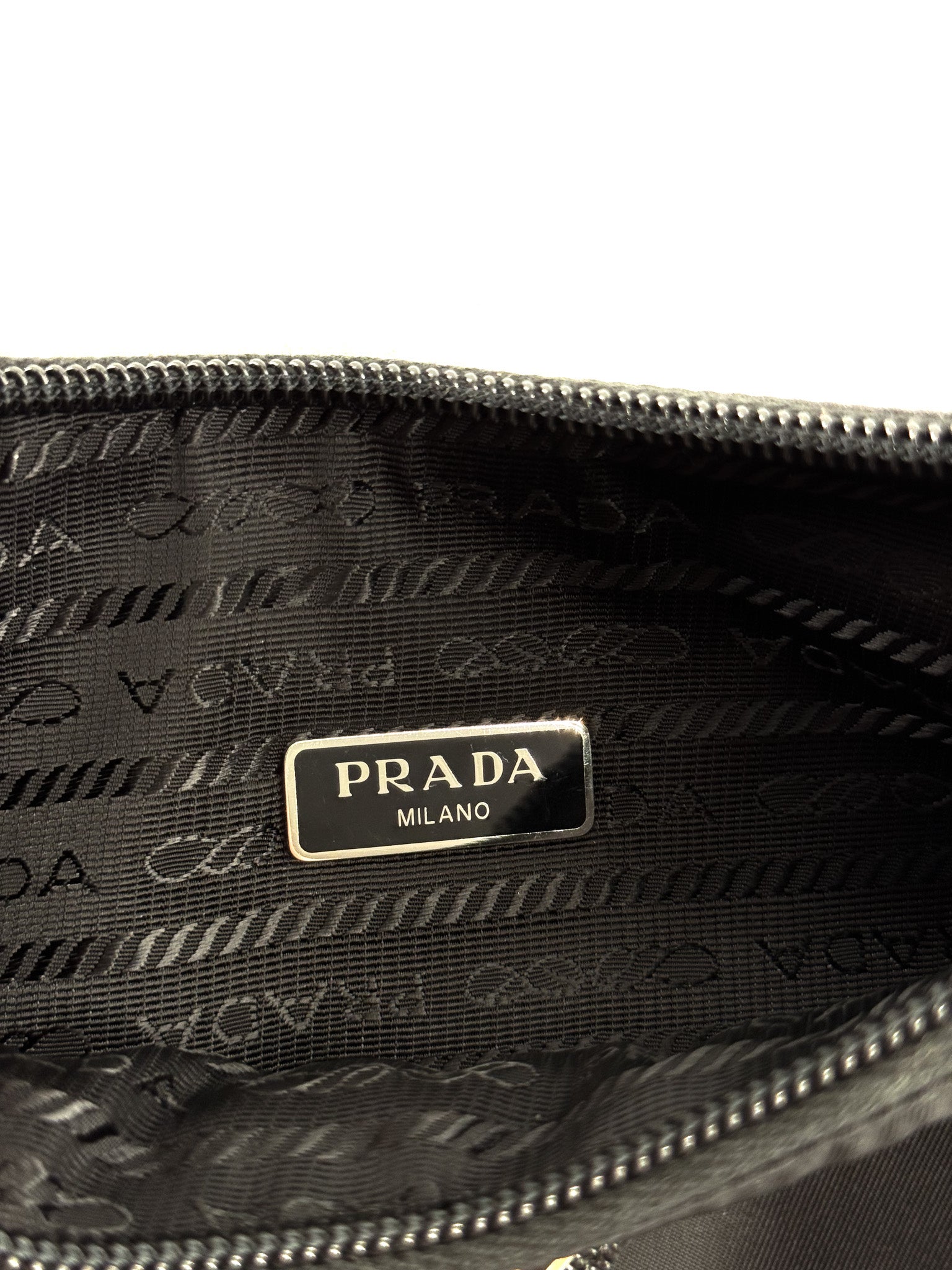 Prada Tessuto Nylon Mini Re-Edition 2000 Bag Black