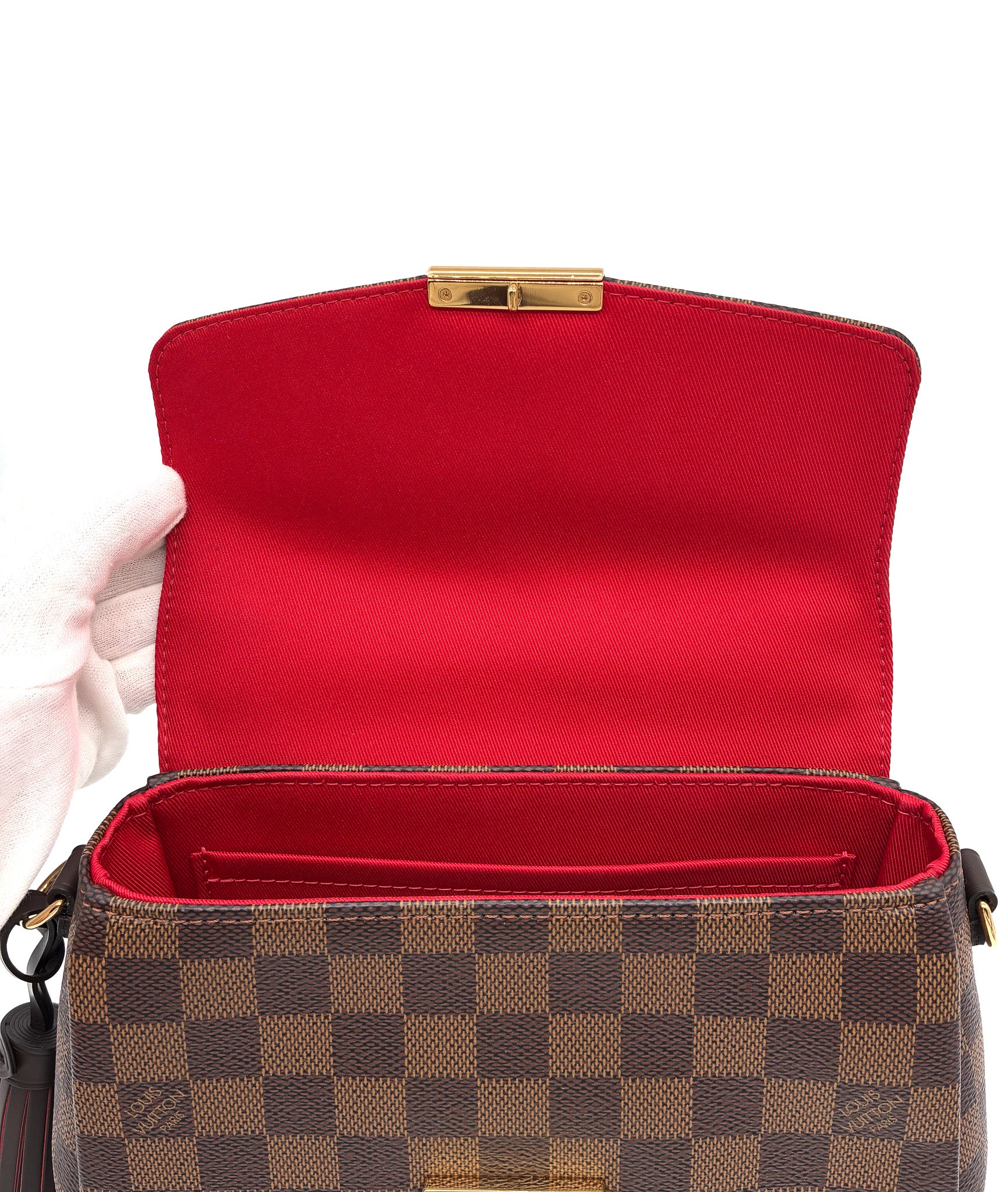 LOUIS VUITTON Croisette Damier Ebene Brown GHW