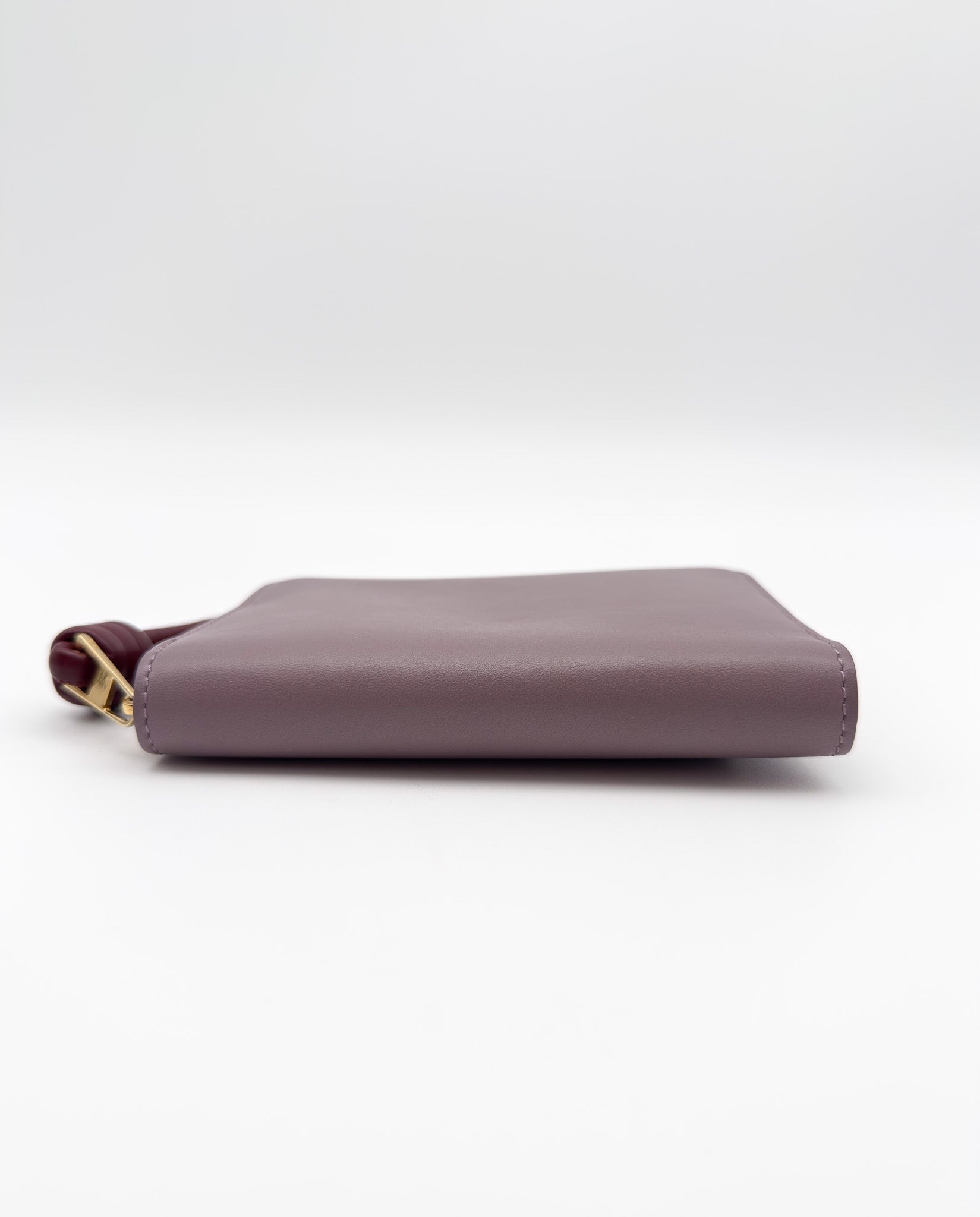 Loewe Compact Knot Zip around Wallet Purple