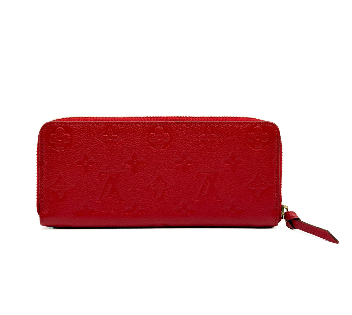 Louis Vuitton Clemence Long Wallet Red
