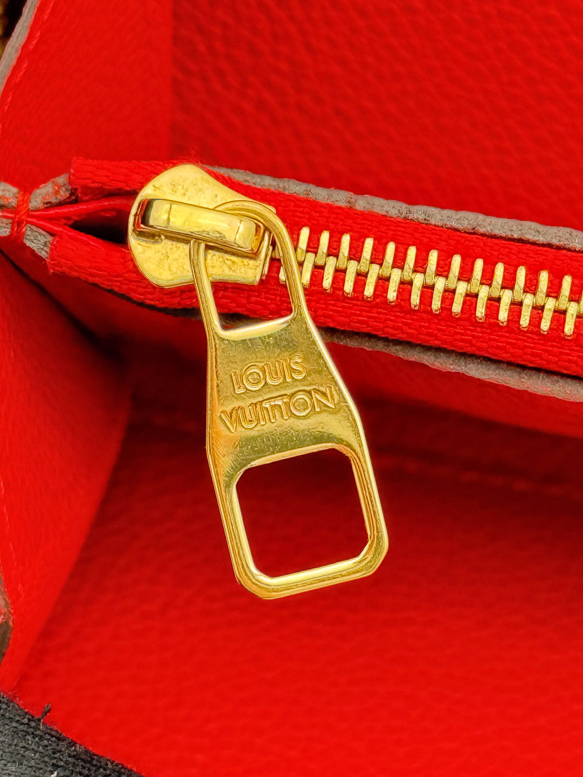 Louis Vuitton Clemence Long Wallet Red