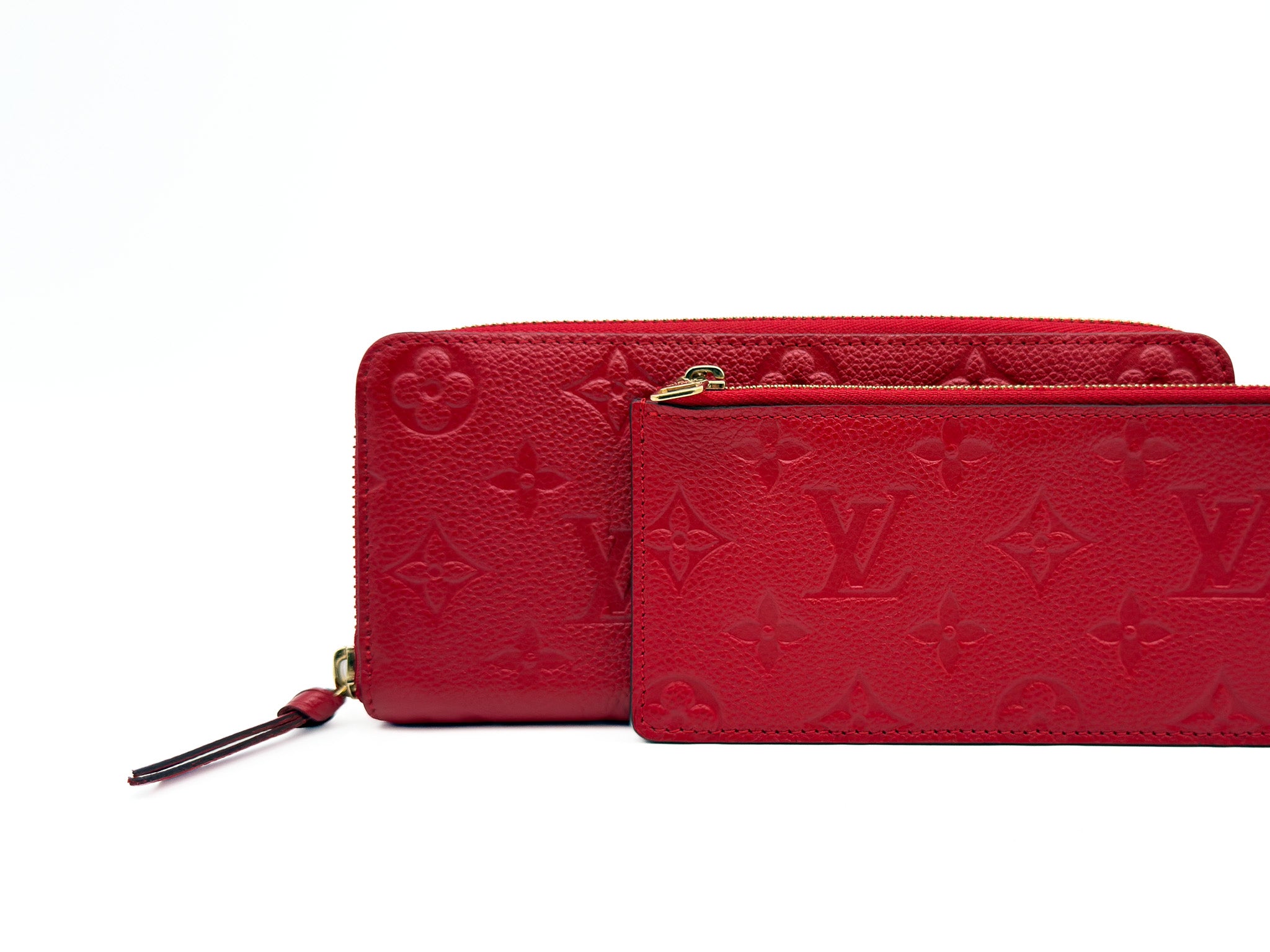 Louis Vuitton Clemence Long Wallet Red