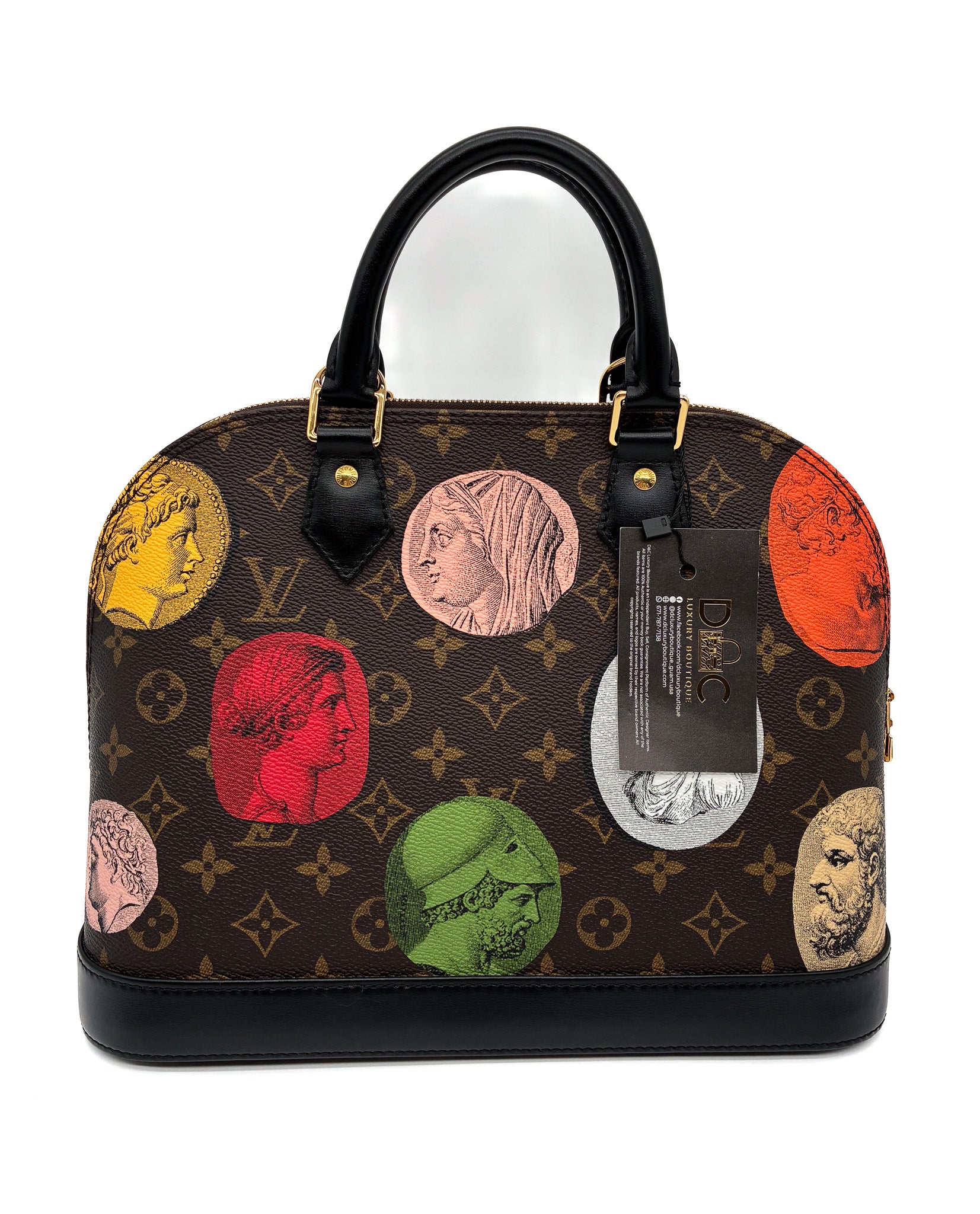 LOUIS VUITTON X FORNASETTI Monogram Cameo Alma PM