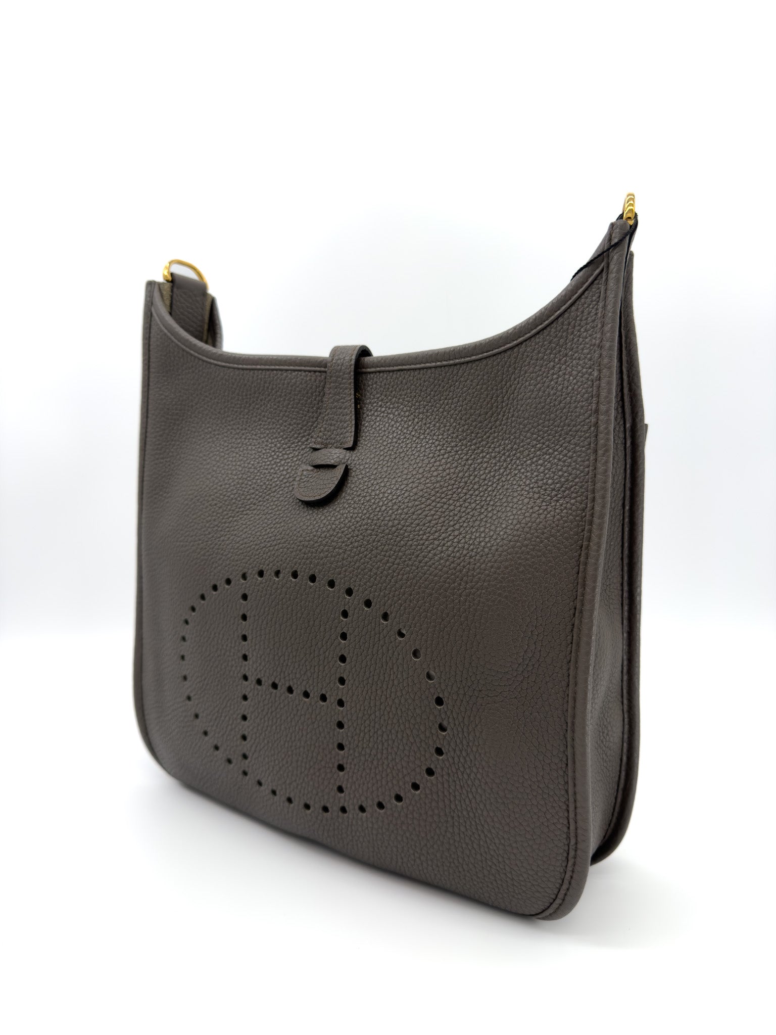 Hermes Taurillon Clemence EVELYNE III 29 PM Etain