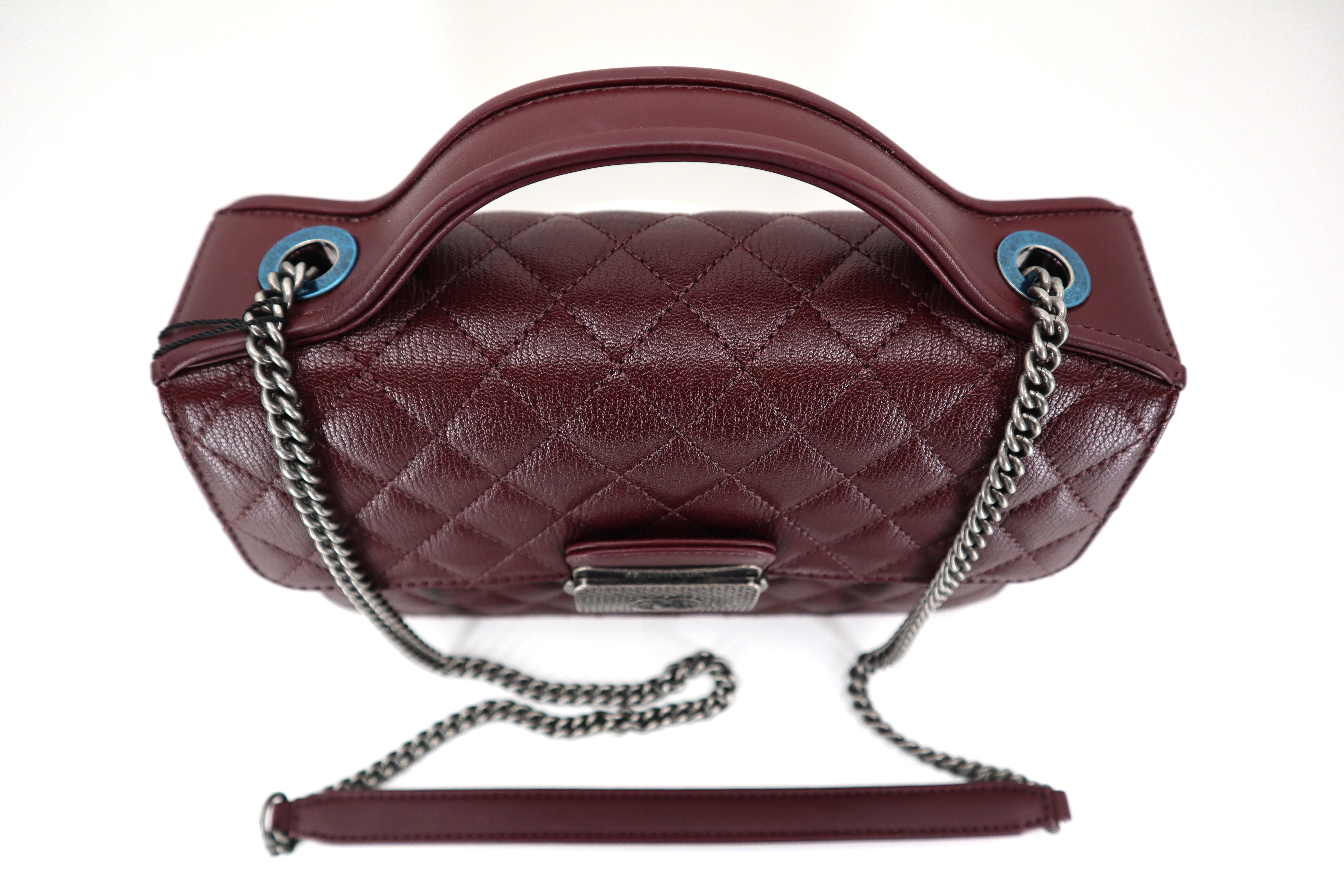 Chanel CC University Flap Bag Mini Burgundy