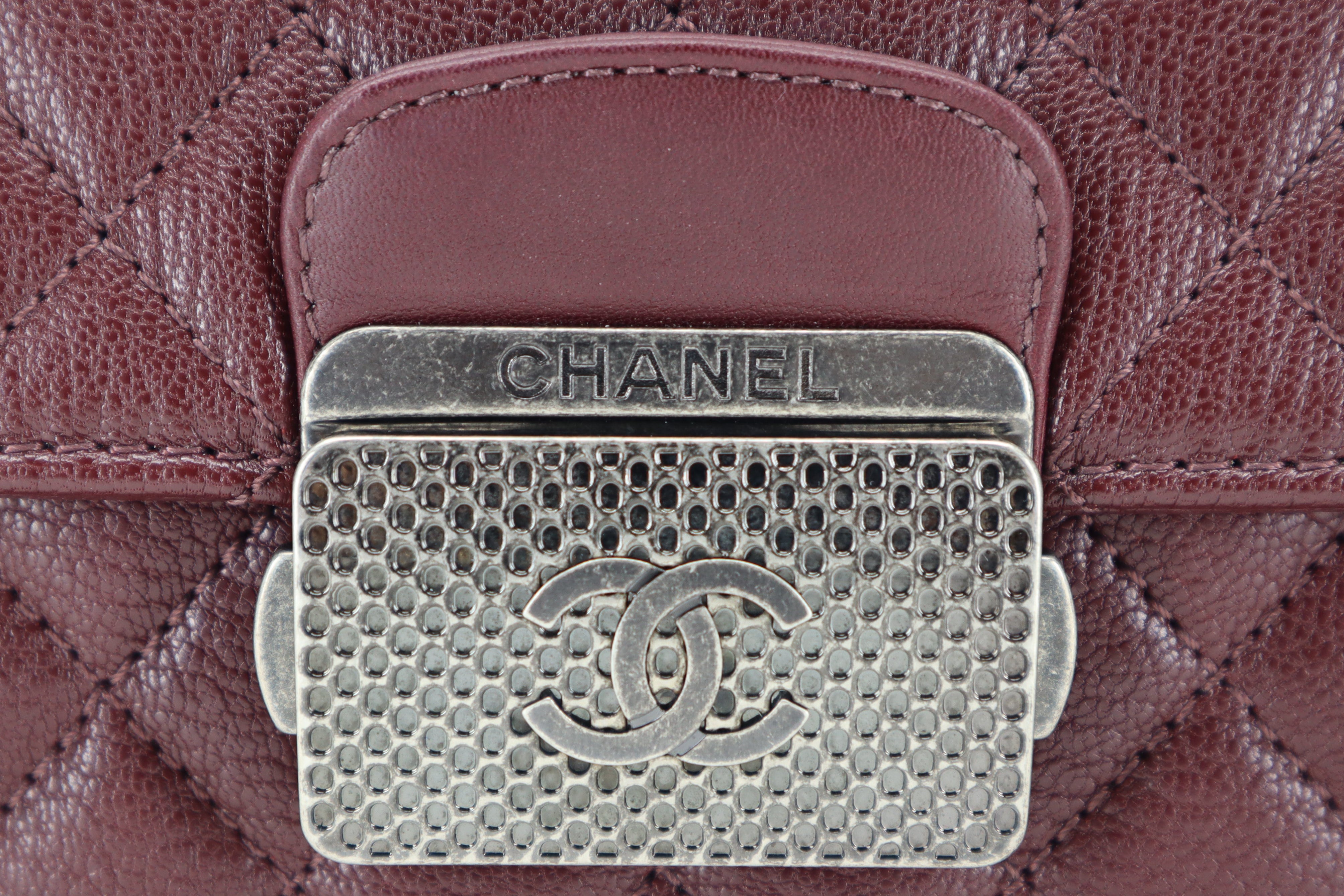 Chanel CC University Flap Bag Mini Burgundy