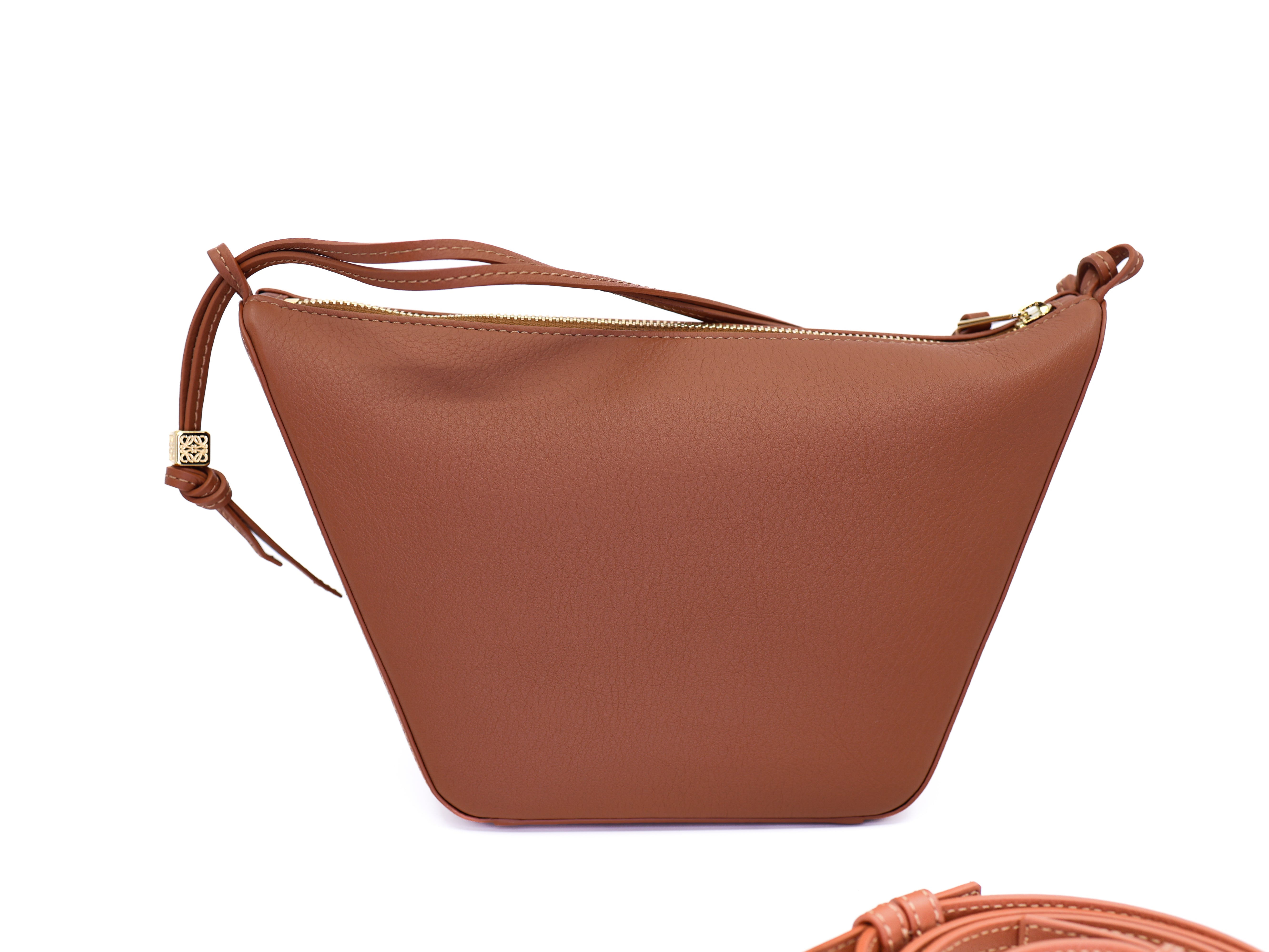 Loewe  Calfskin Mini Hammock Hobo Tan