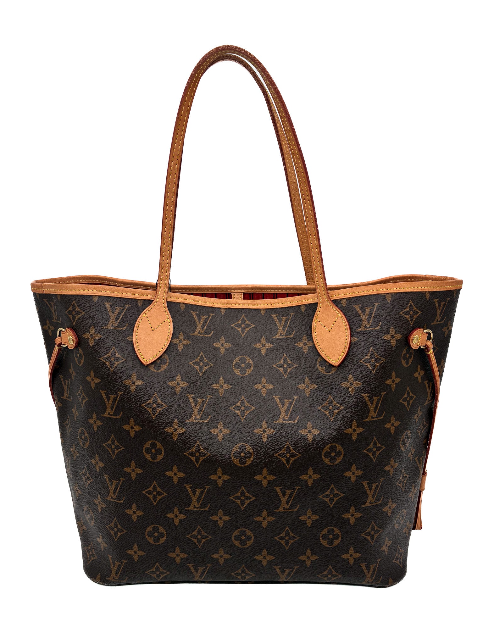 Louis Vuitton Neverfull MM in Monogram Canvas Ft Cerise Red Lining