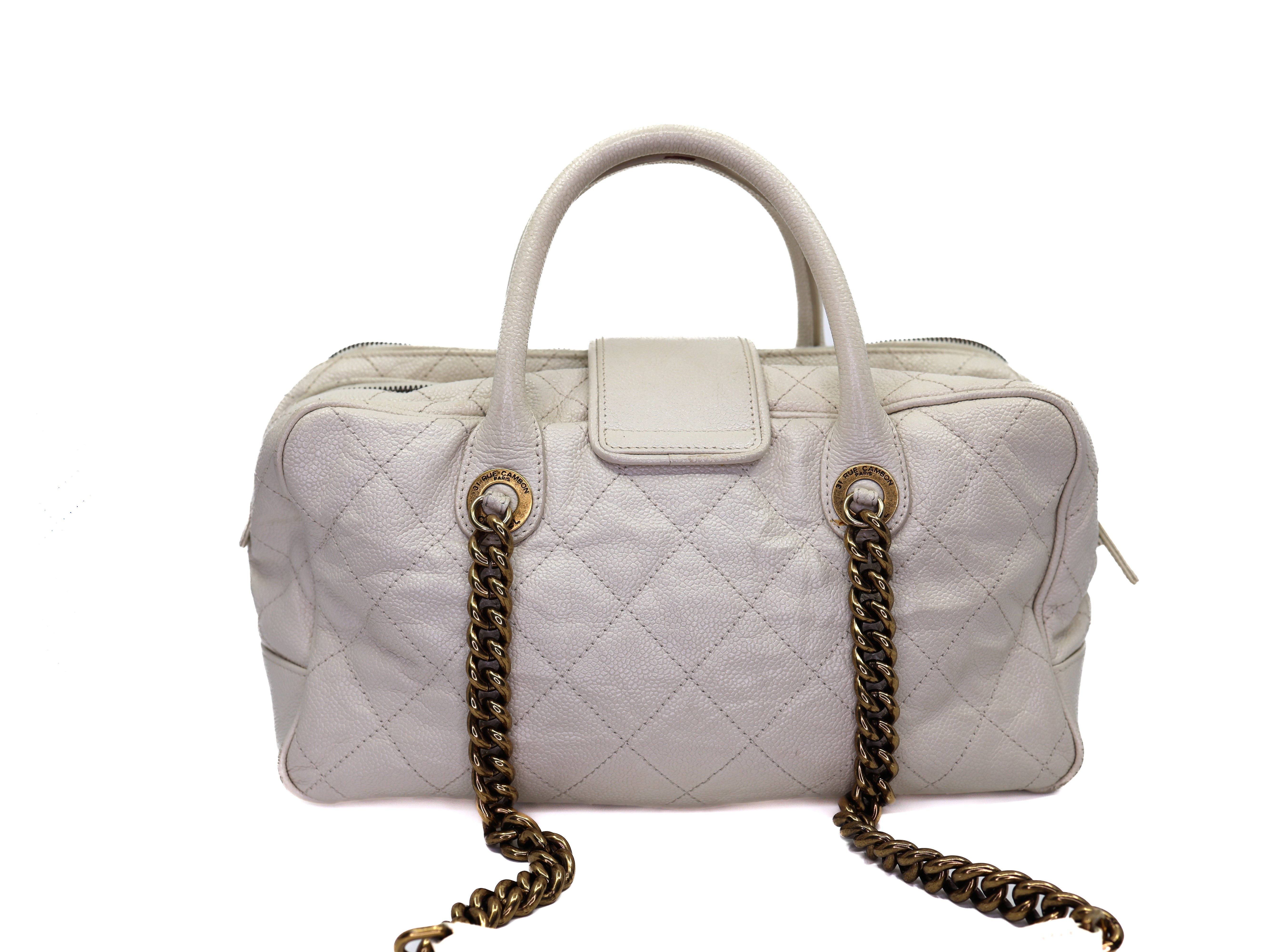 Chanel Bowling Bag leather bowling bag