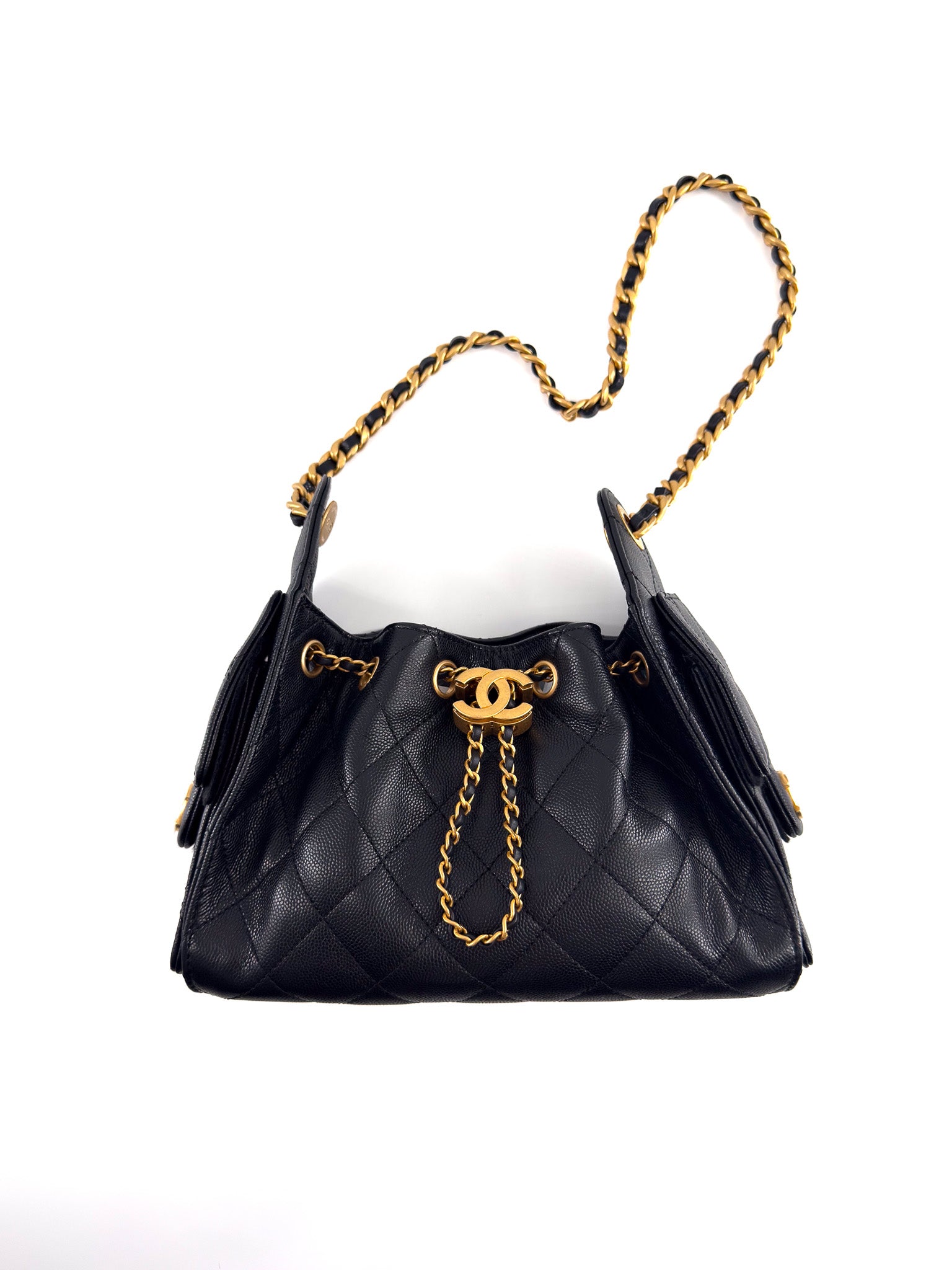 Chanel Caviar Quilted Mini Chanel 25 Handbag Black