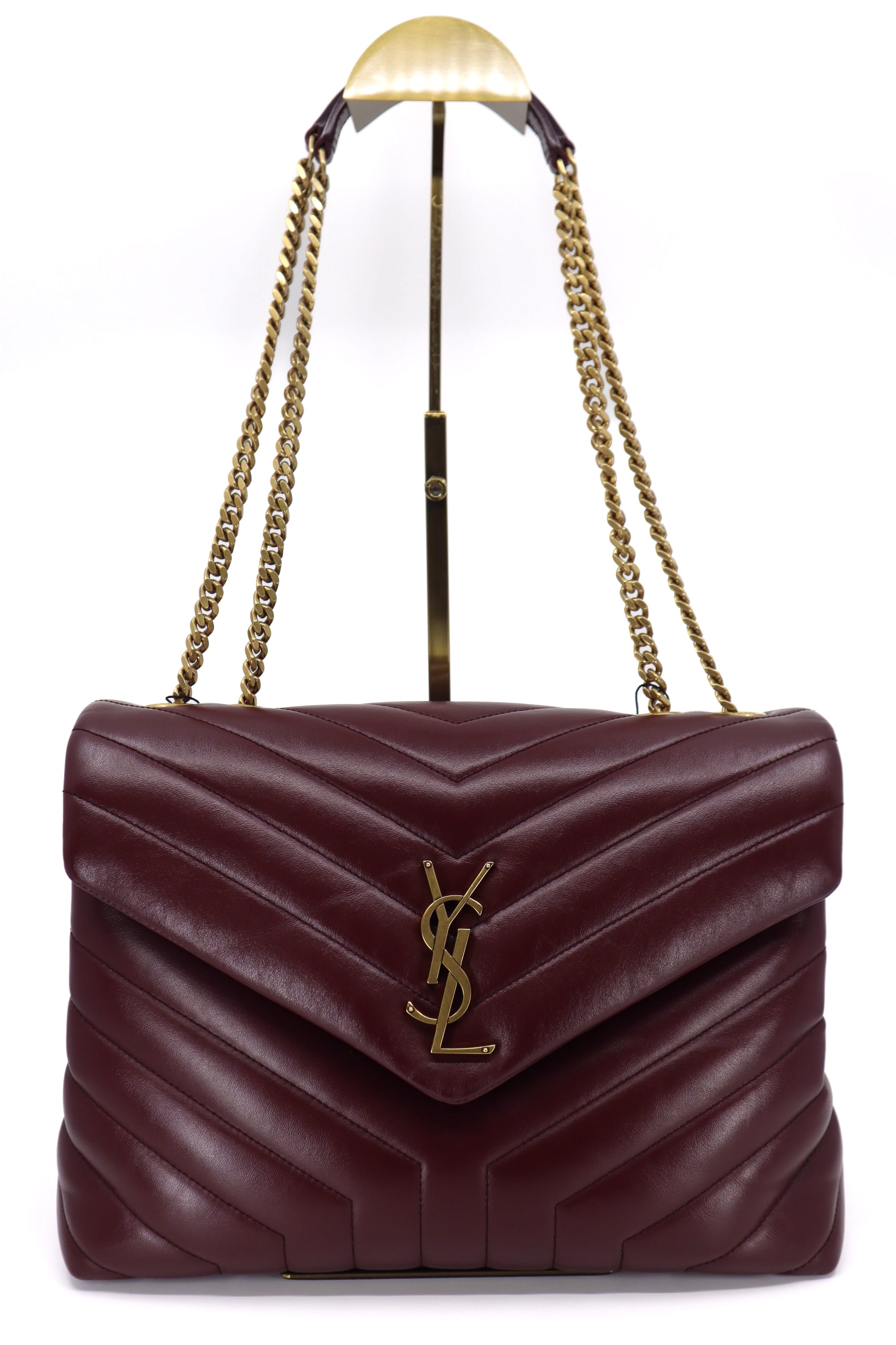 Saint Laurent Loulou Burgundy (Medium)