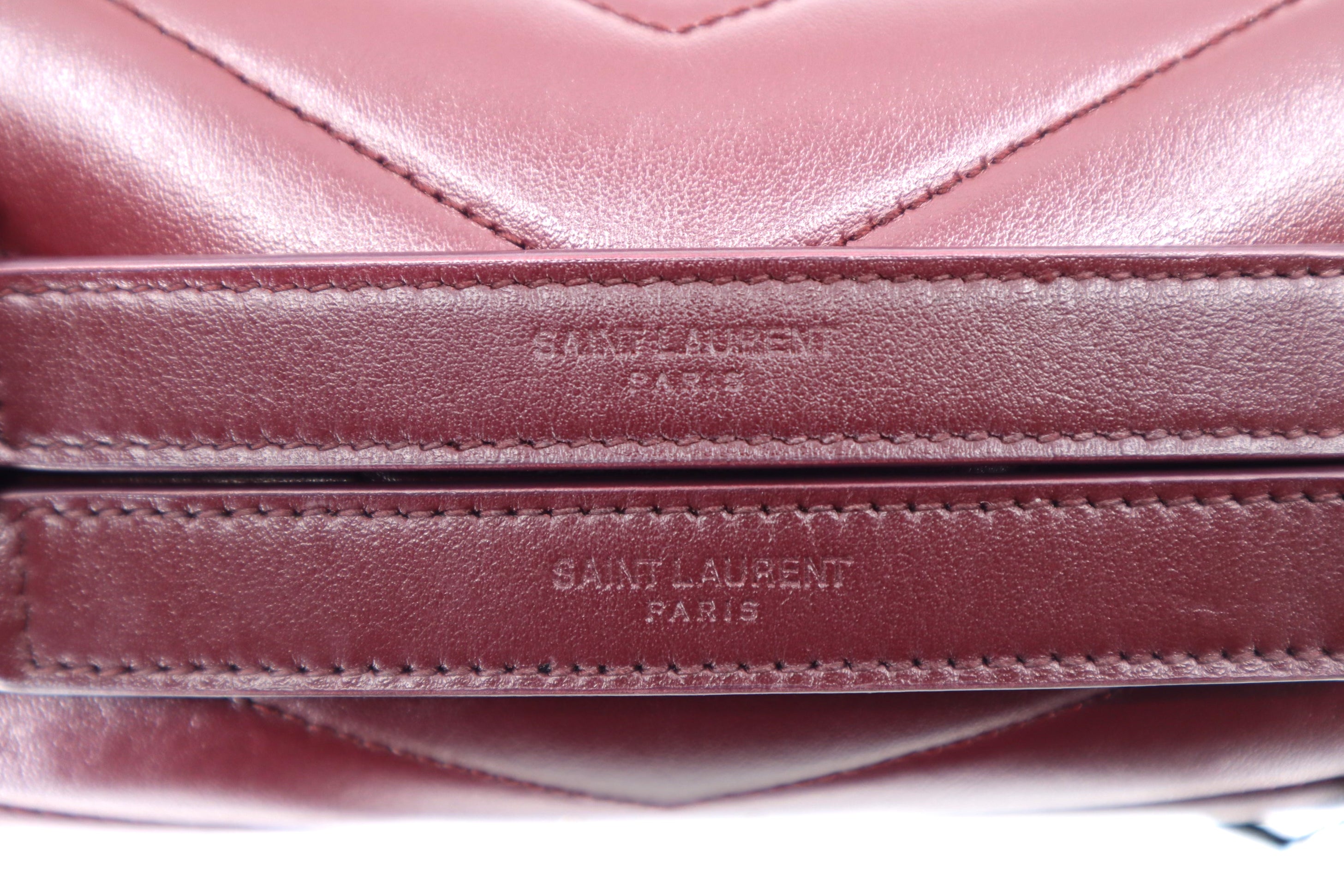 Saint Laurent Loulou Burgundy (Medium)