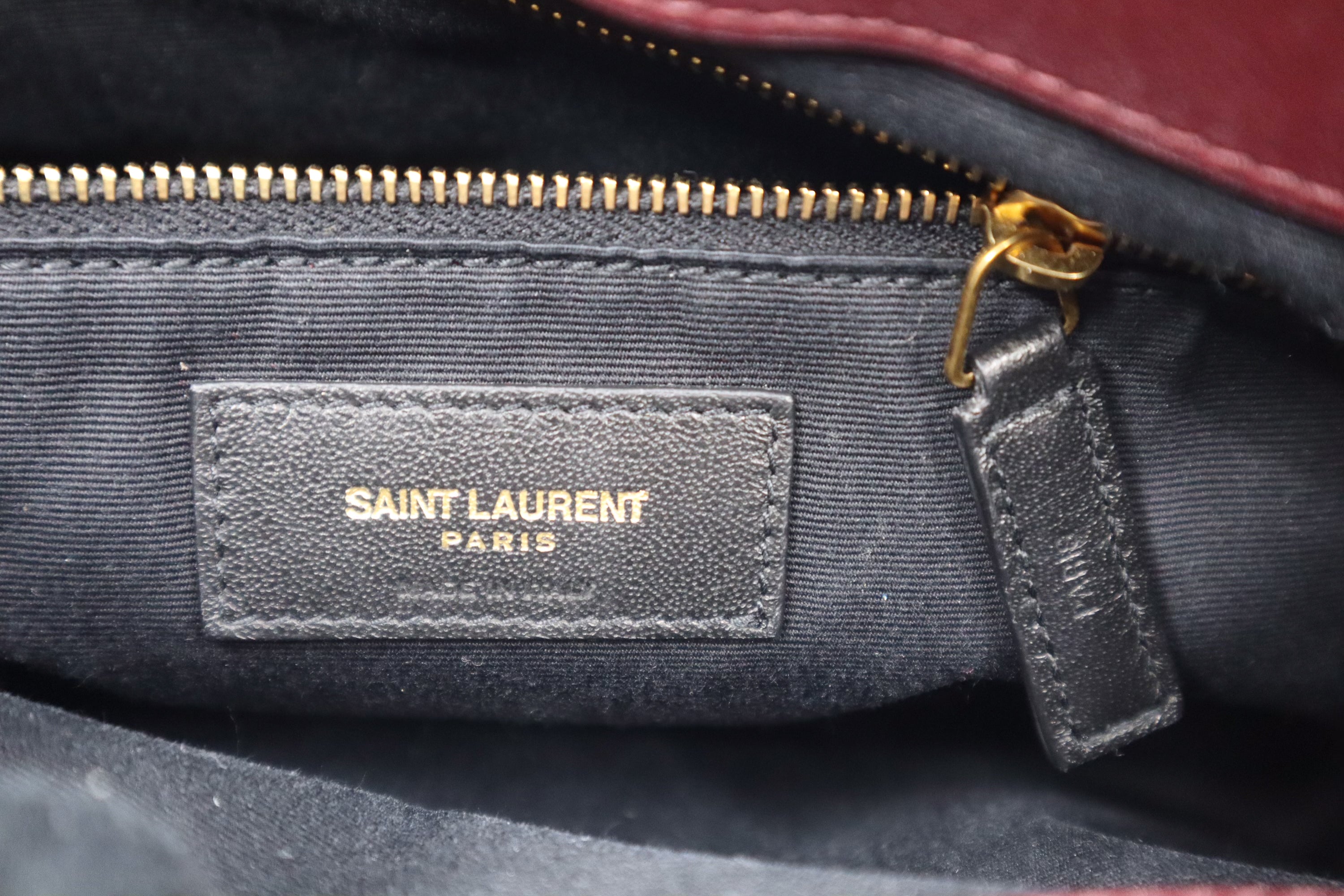 Saint Laurent Loulou Burgundy (Medium)