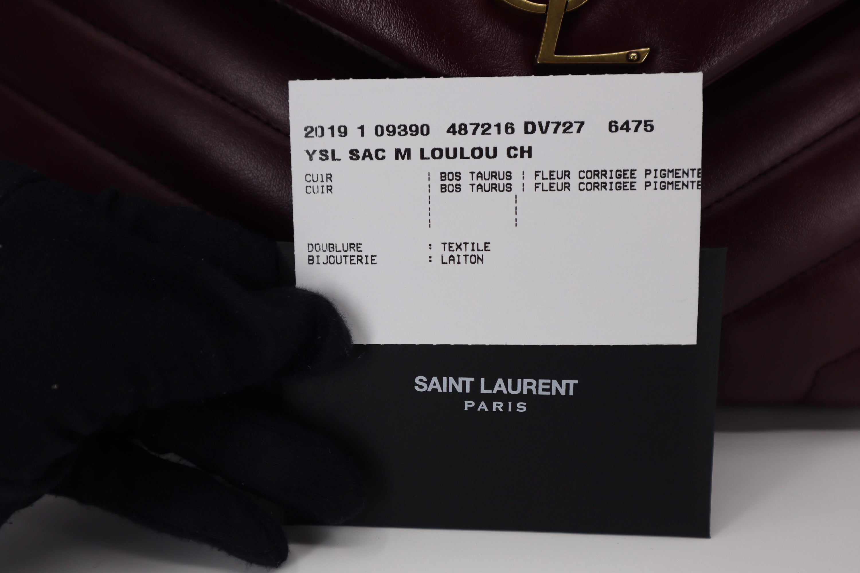 Saint Laurent Loulou Burgundy (Medium)