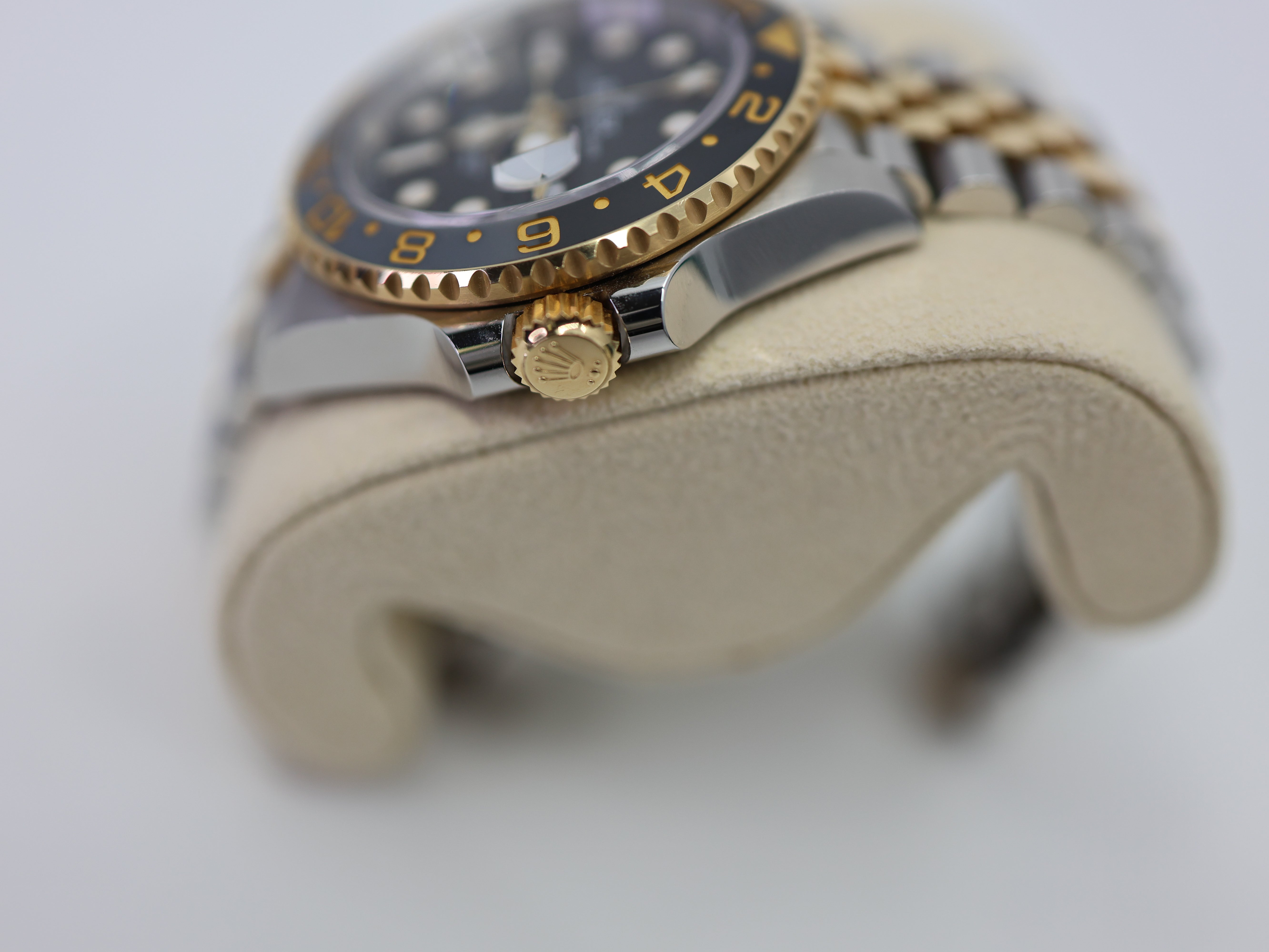 Rolex GMT-Master II 40mm 126713GRNR Two-Tone Jubilee Black Dial