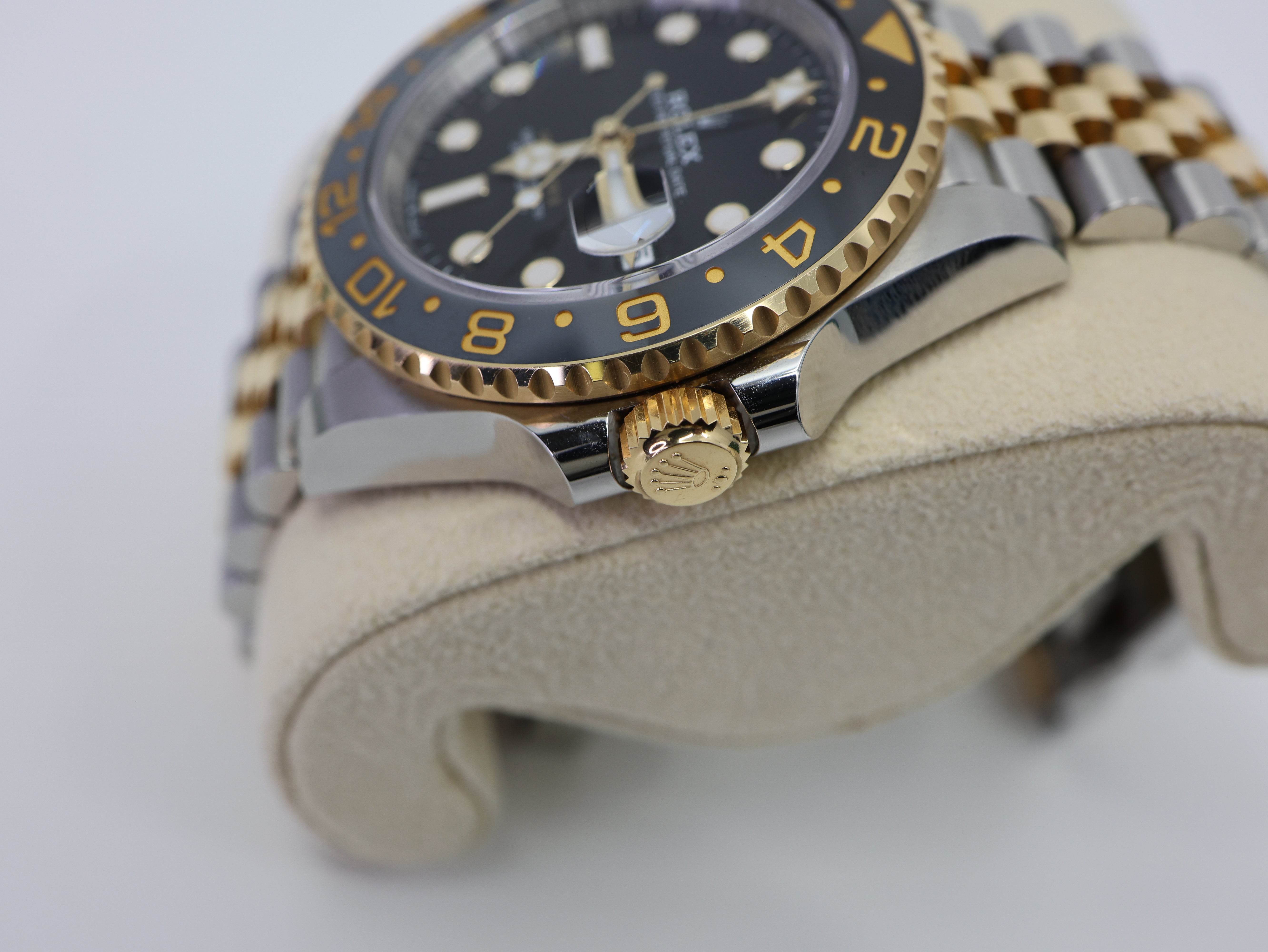 Rolex GMT-Master II 40mm 126713GRNR Two-Tone Jubilee Black Dial