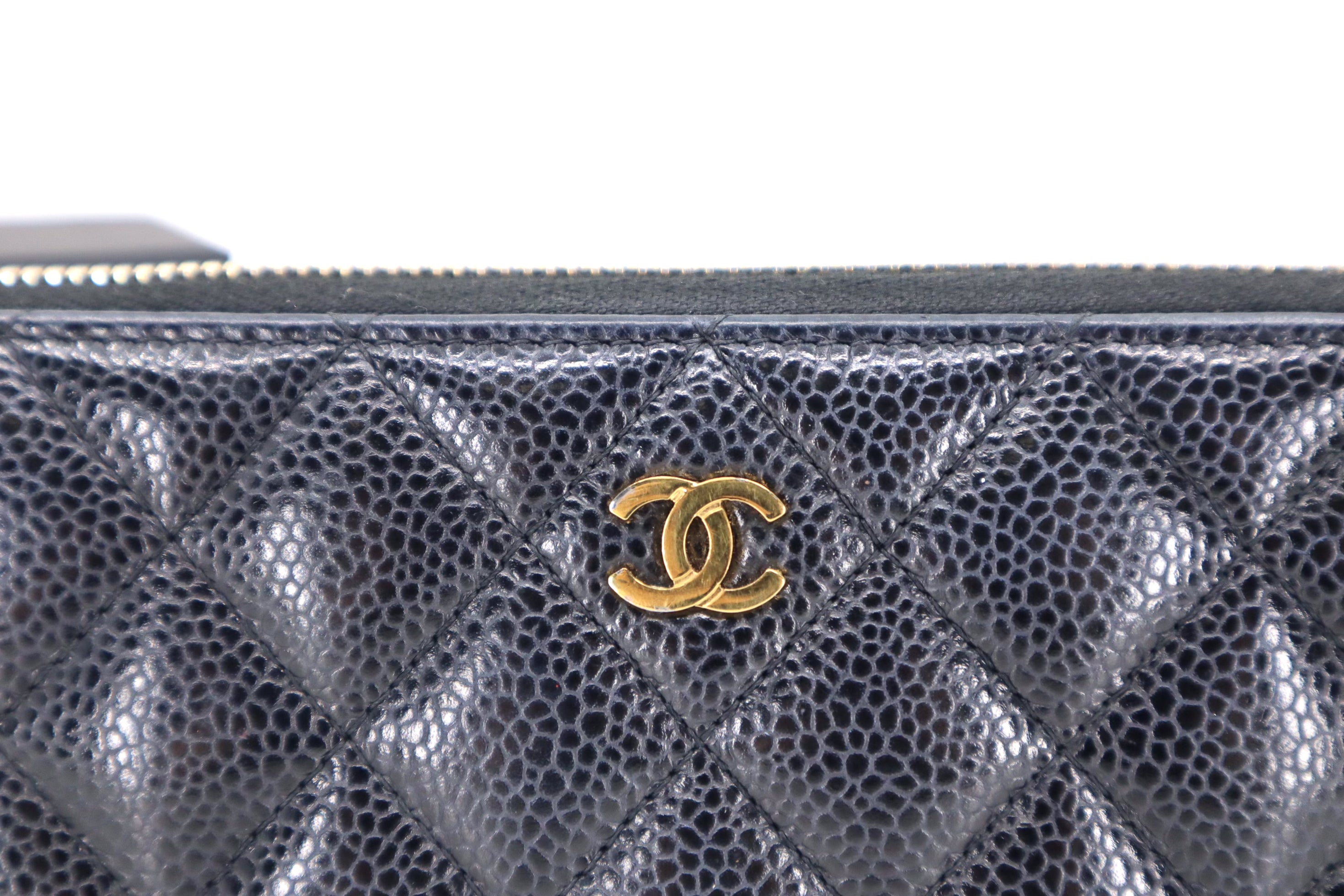 Chanel Zippy Long Wallet in Caviar Gold Hardware