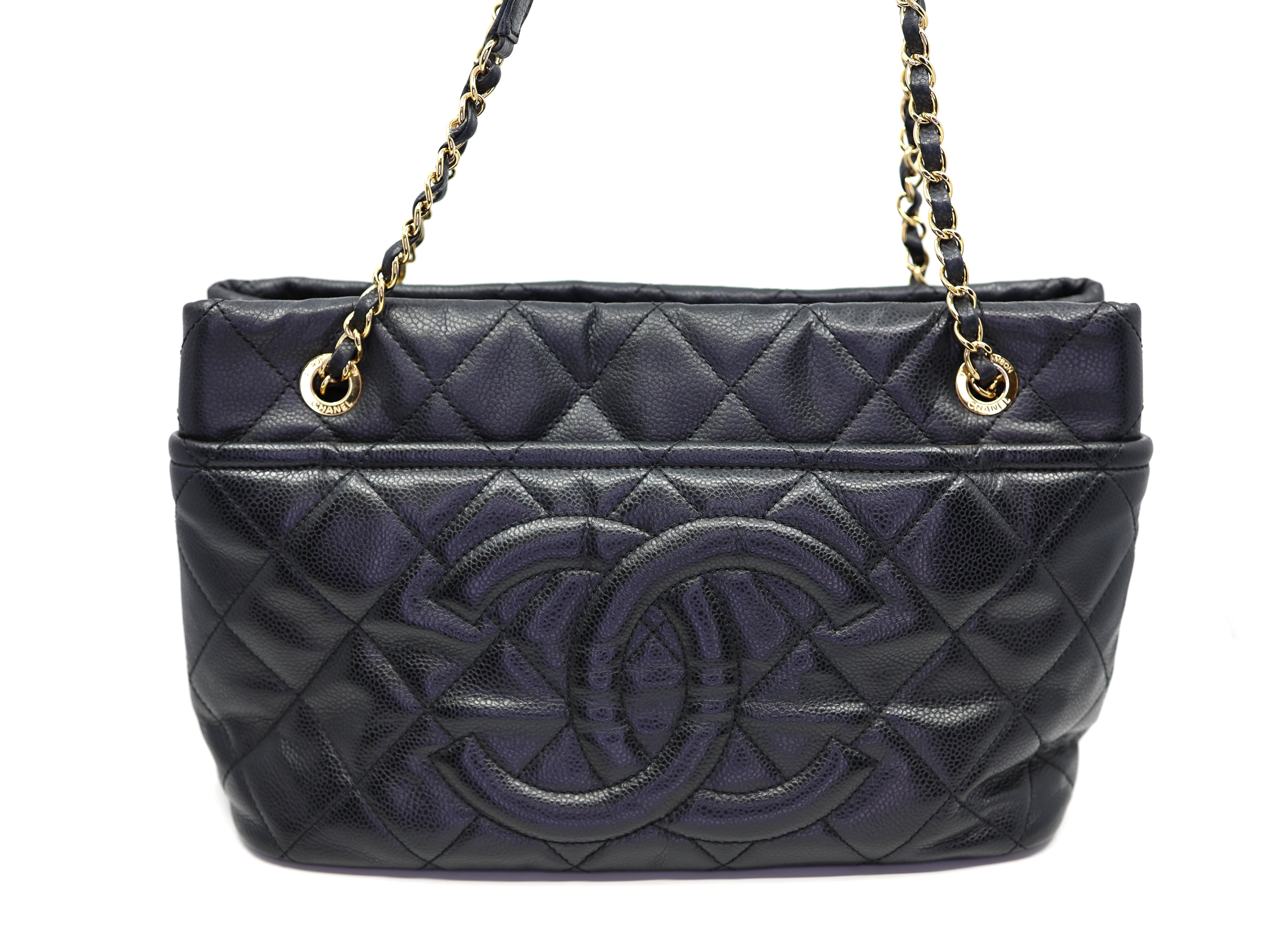 Chanel  Caviar Quilted CC Timeless Soft Tote Black