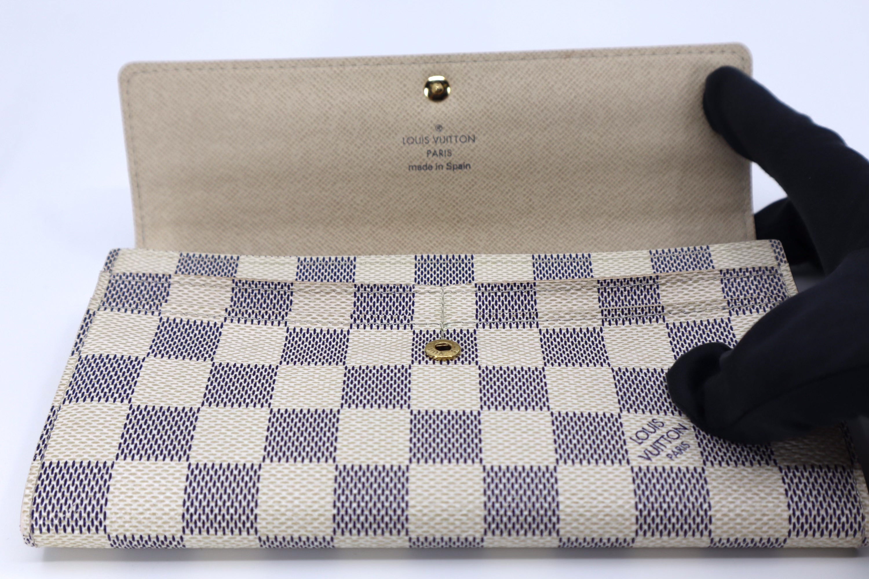 Louis Vuitton Sarah Wallet Damier Azur