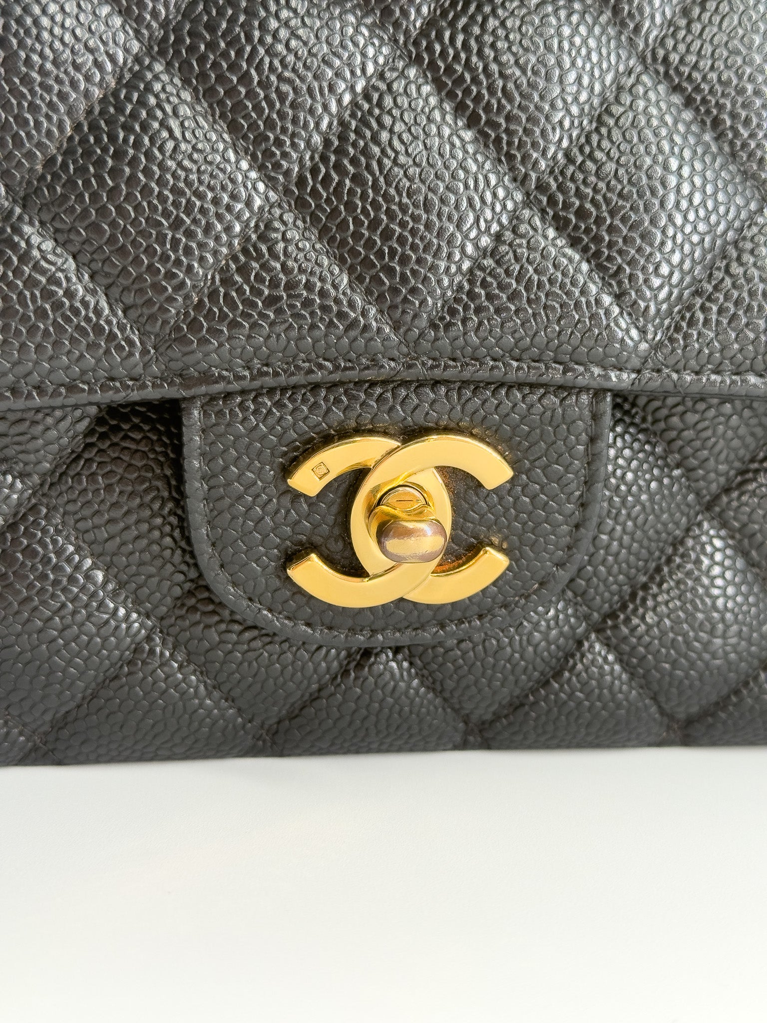 Chanel Caviar Medium Double Flap Black GHW