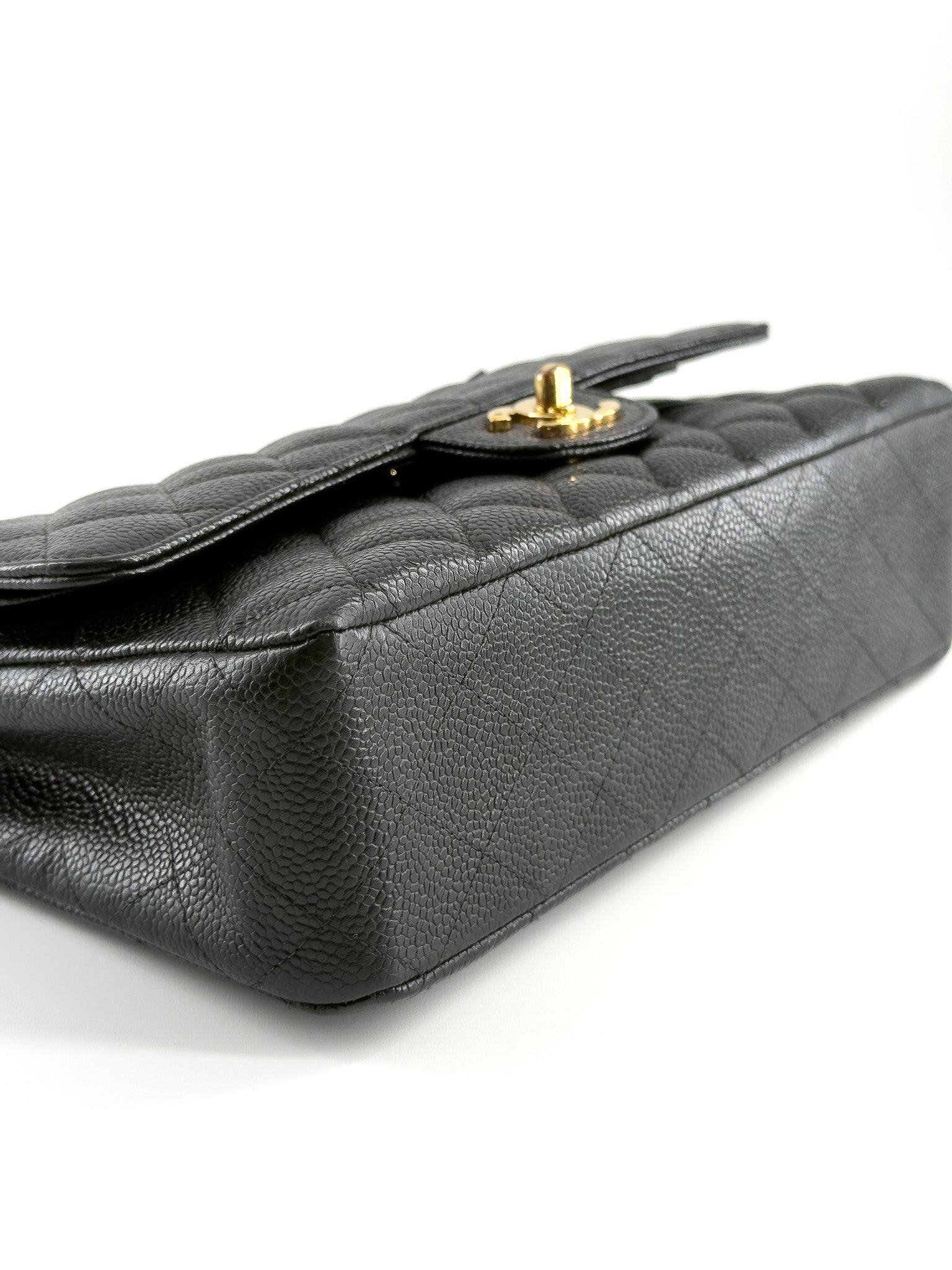 Chanel Caviar Medium Double Flap Black GHW