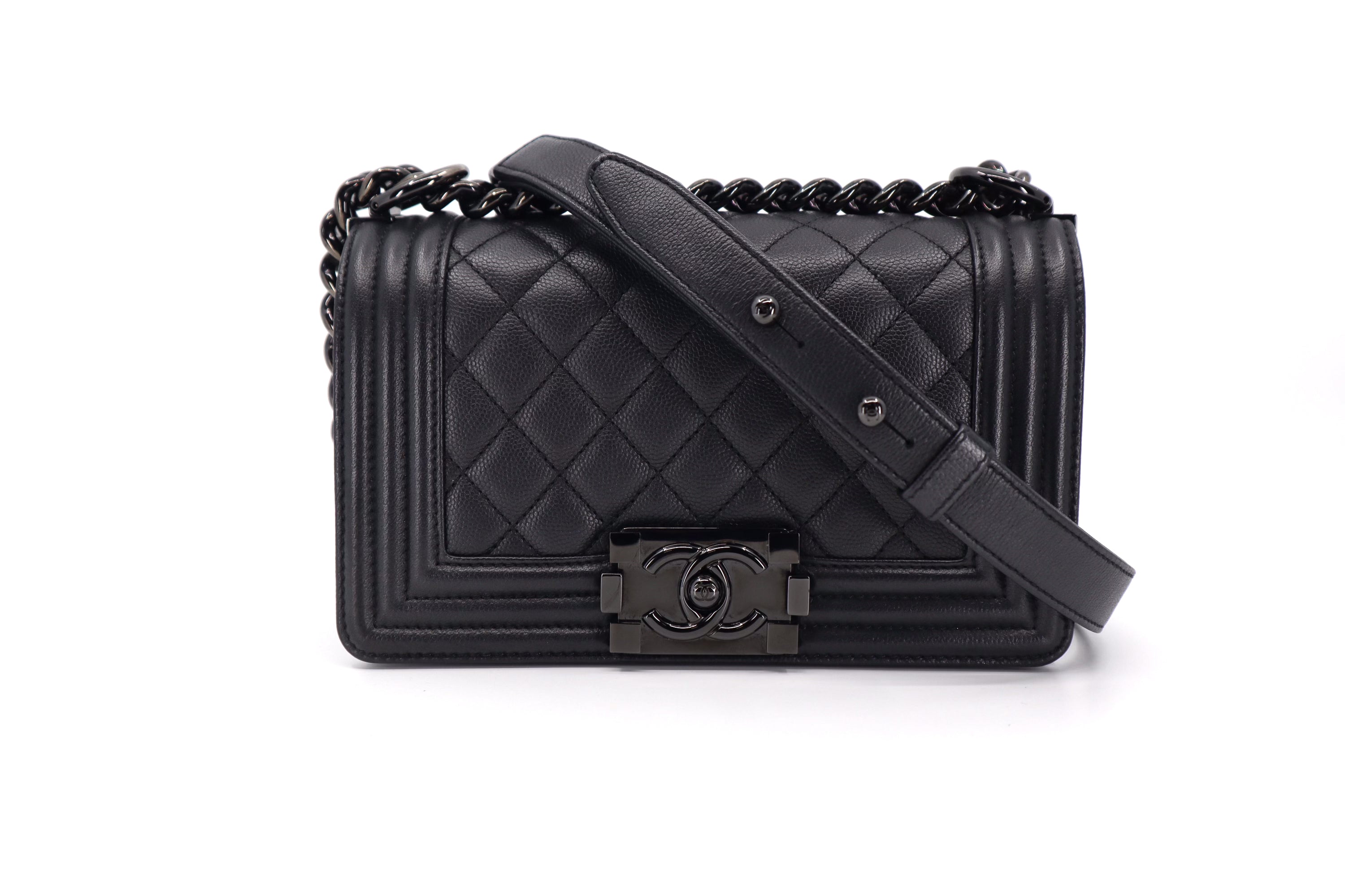 Chanel  Boy Small Caviar So Black BHW