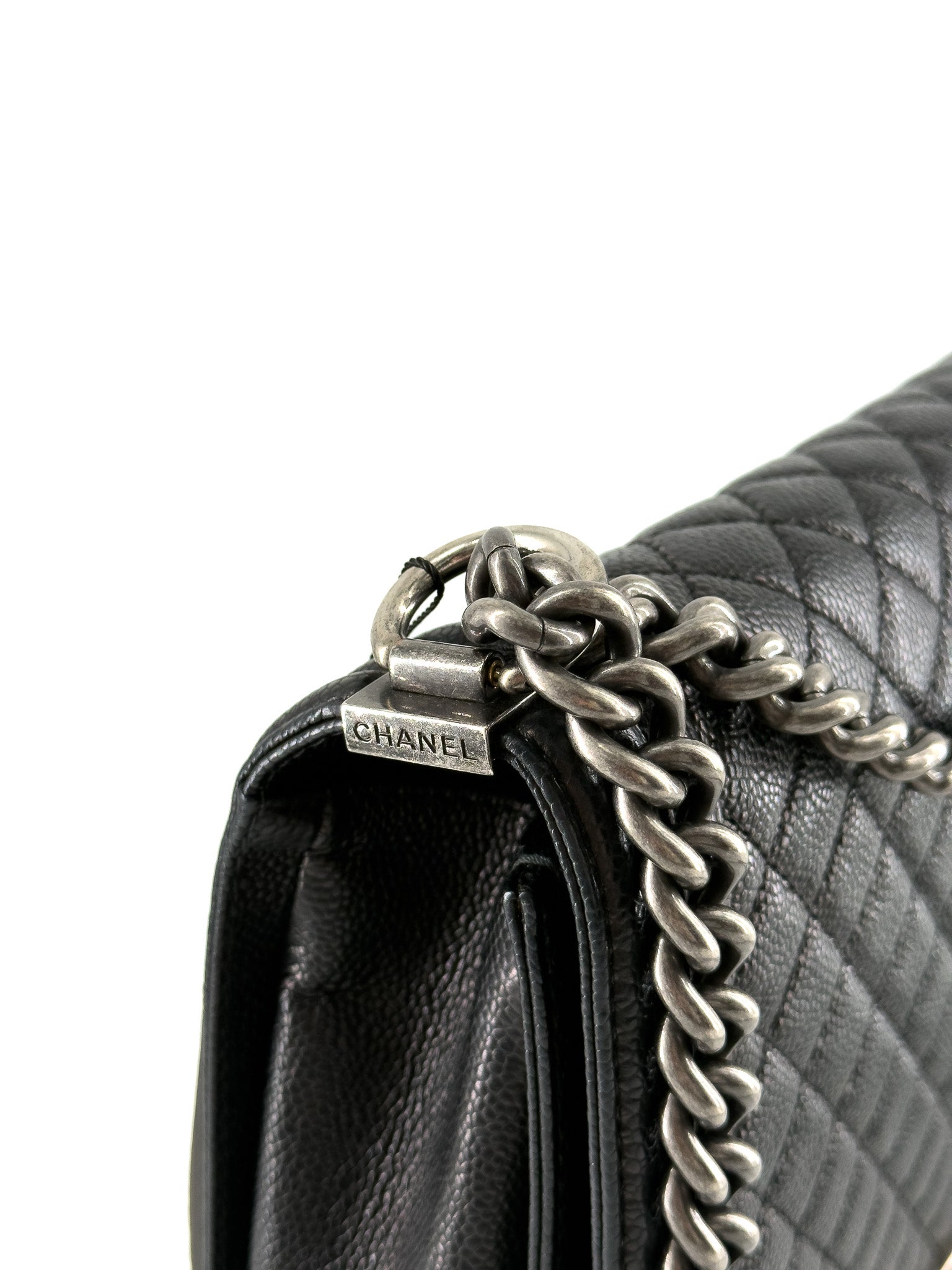 Chanel Caviar Quilted Large Boy Flap Black