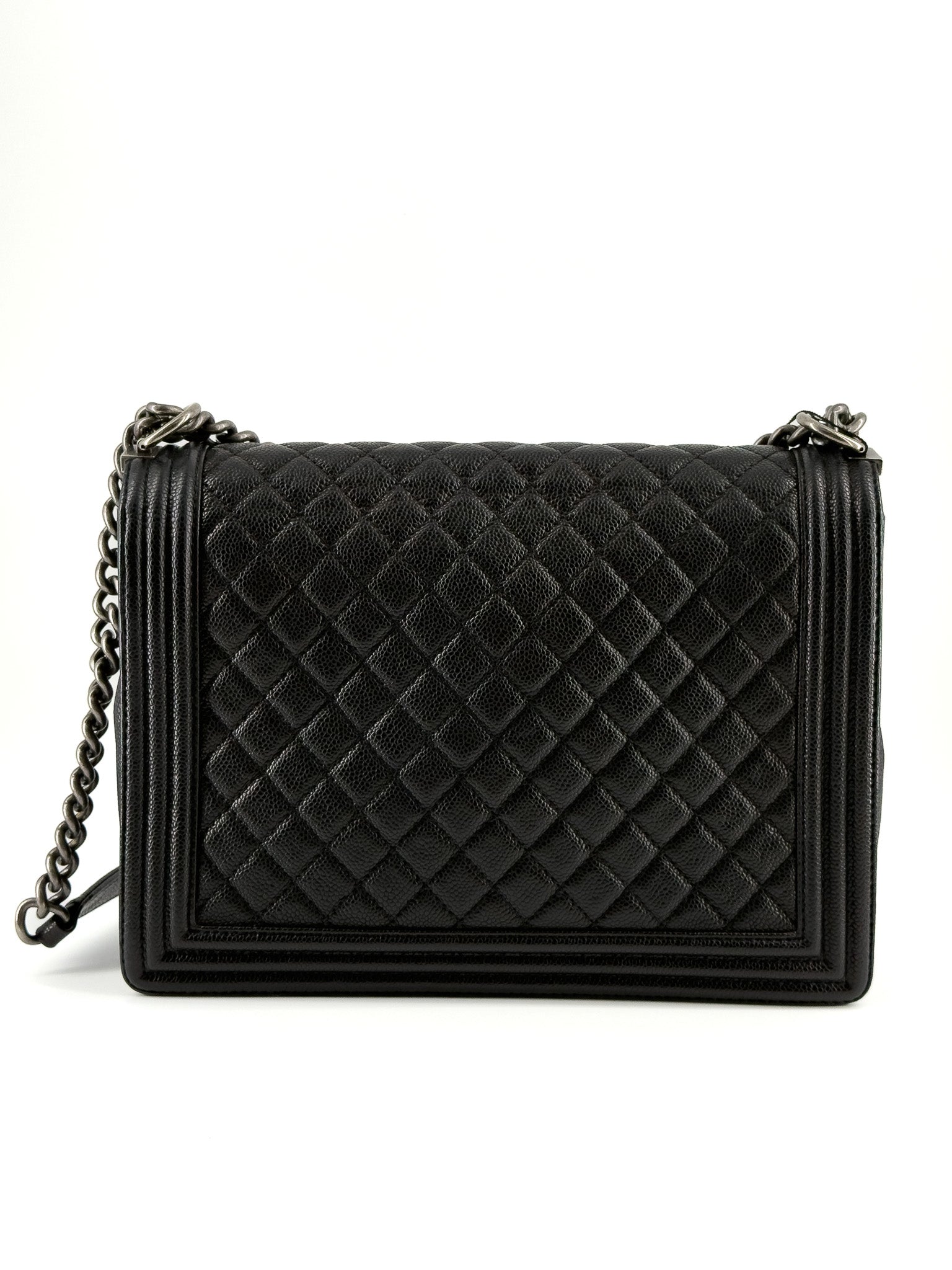 Chanel Caviar Quilted Large Boy Flap Black