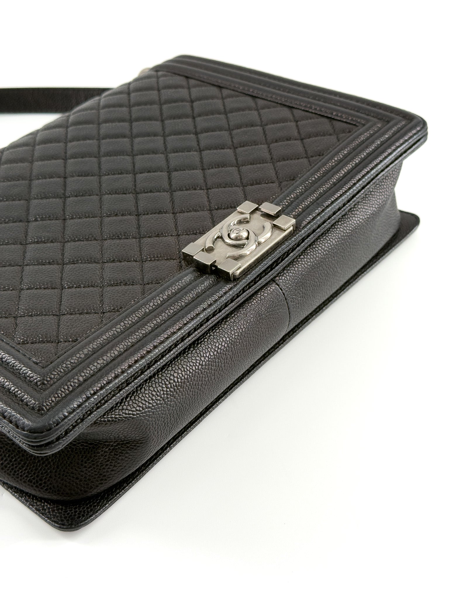 Chanel Caviar Quilted Large Boy Flap Black