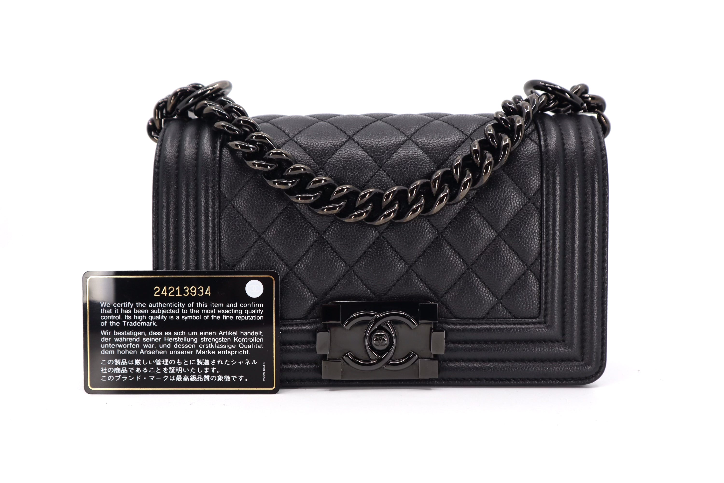 Chanel  Boy Small Caviar So Black BHW