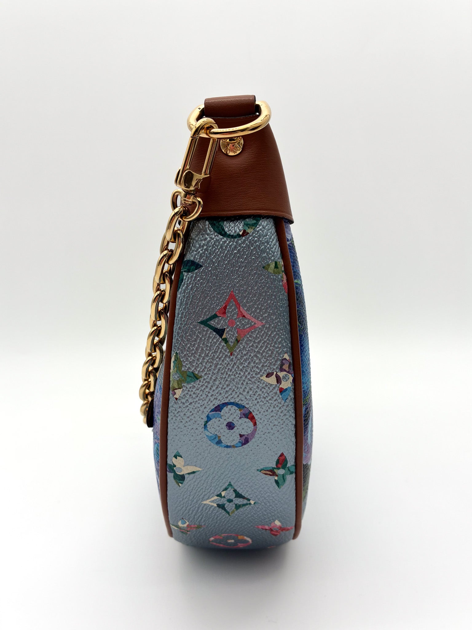 LOUIS VUITTON  LV Garden Loop PM Blue Metallic Monogram
