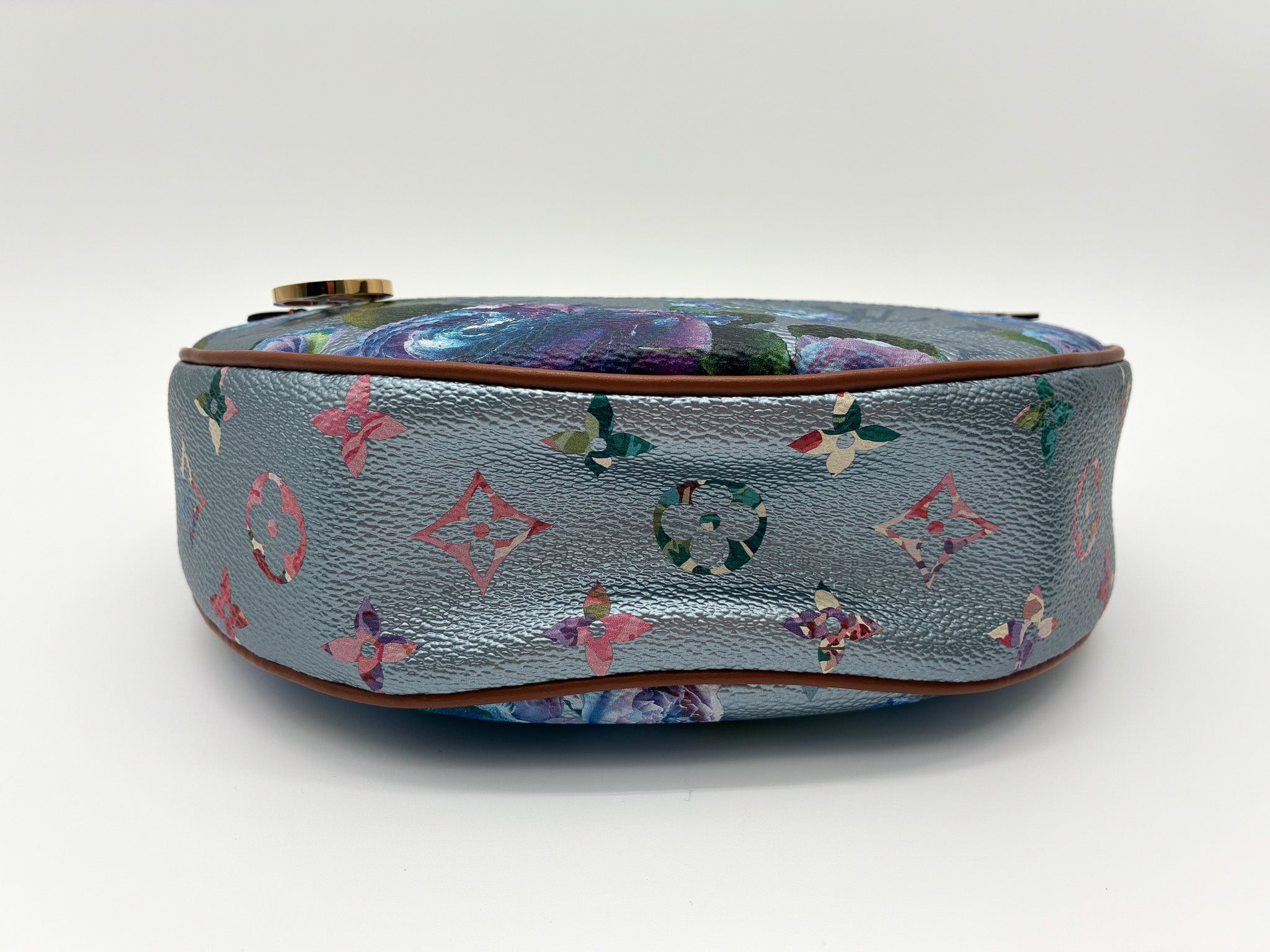 LOUIS VUITTON  LV Garden Loop PM Blue Metallic Monogram