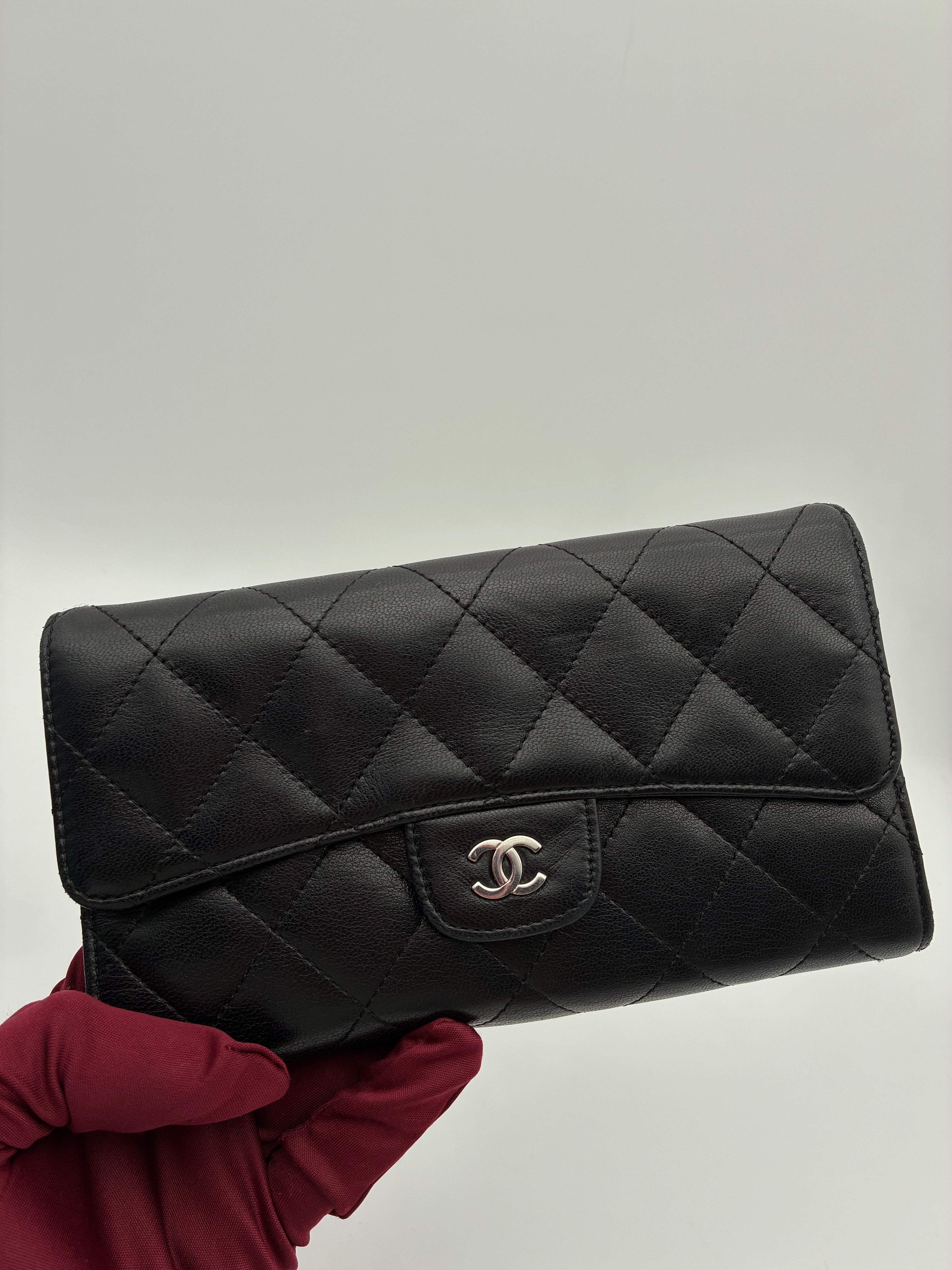 Chanel Long Wallet Flap Lambskin