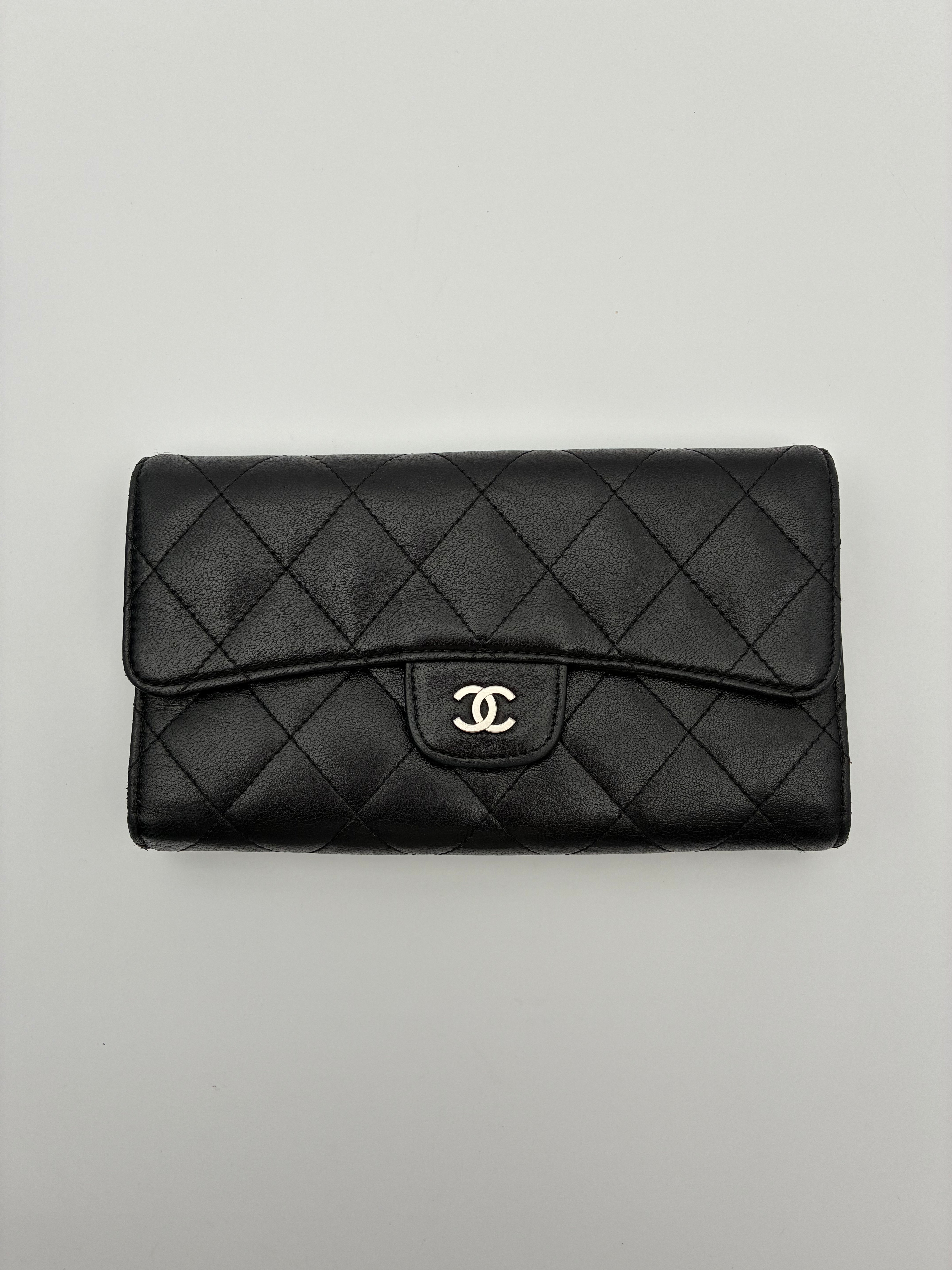 Chanel Long Wallet Flap Lambskin