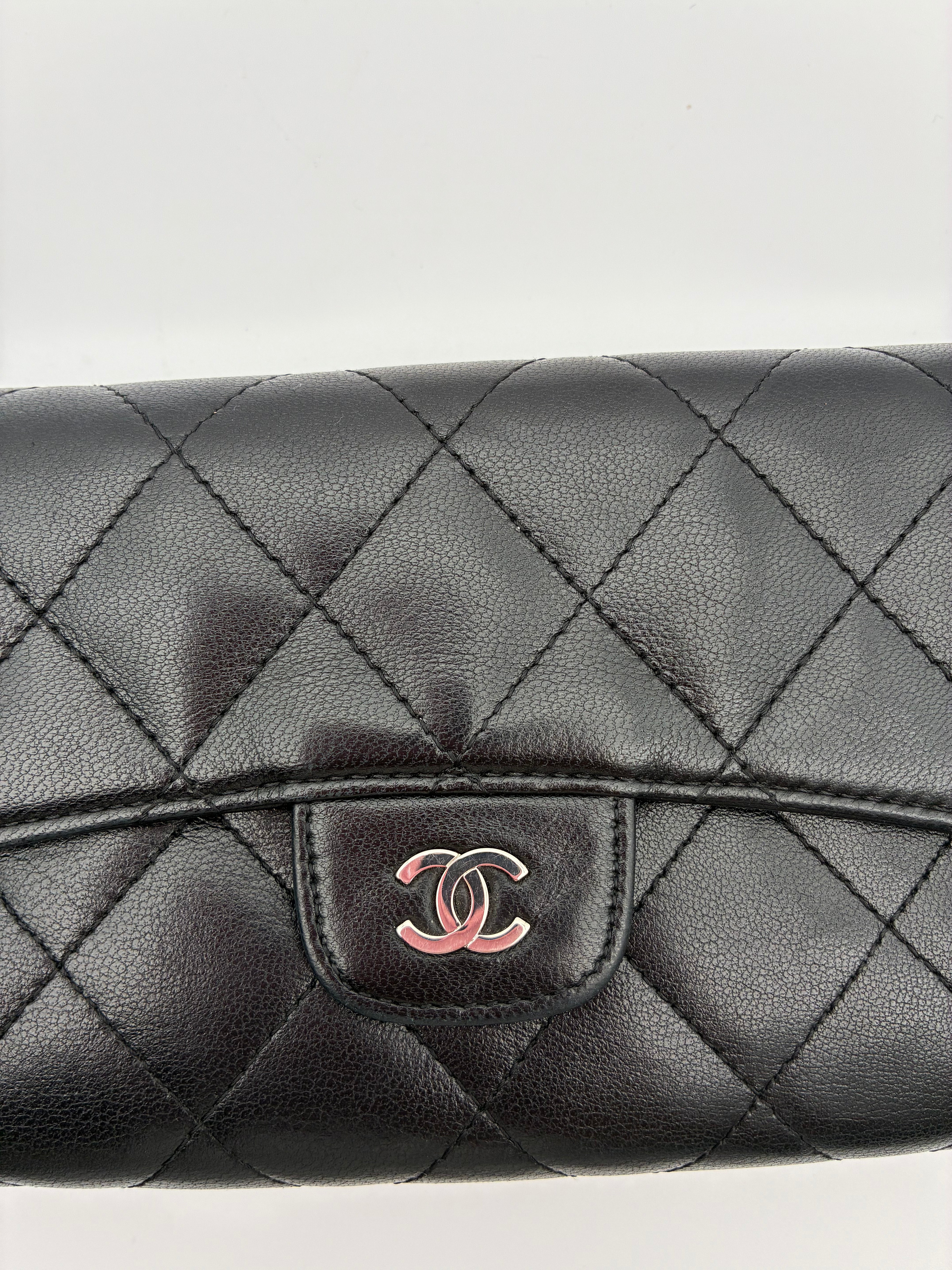 Chanel Long Wallet Flap Lambskin