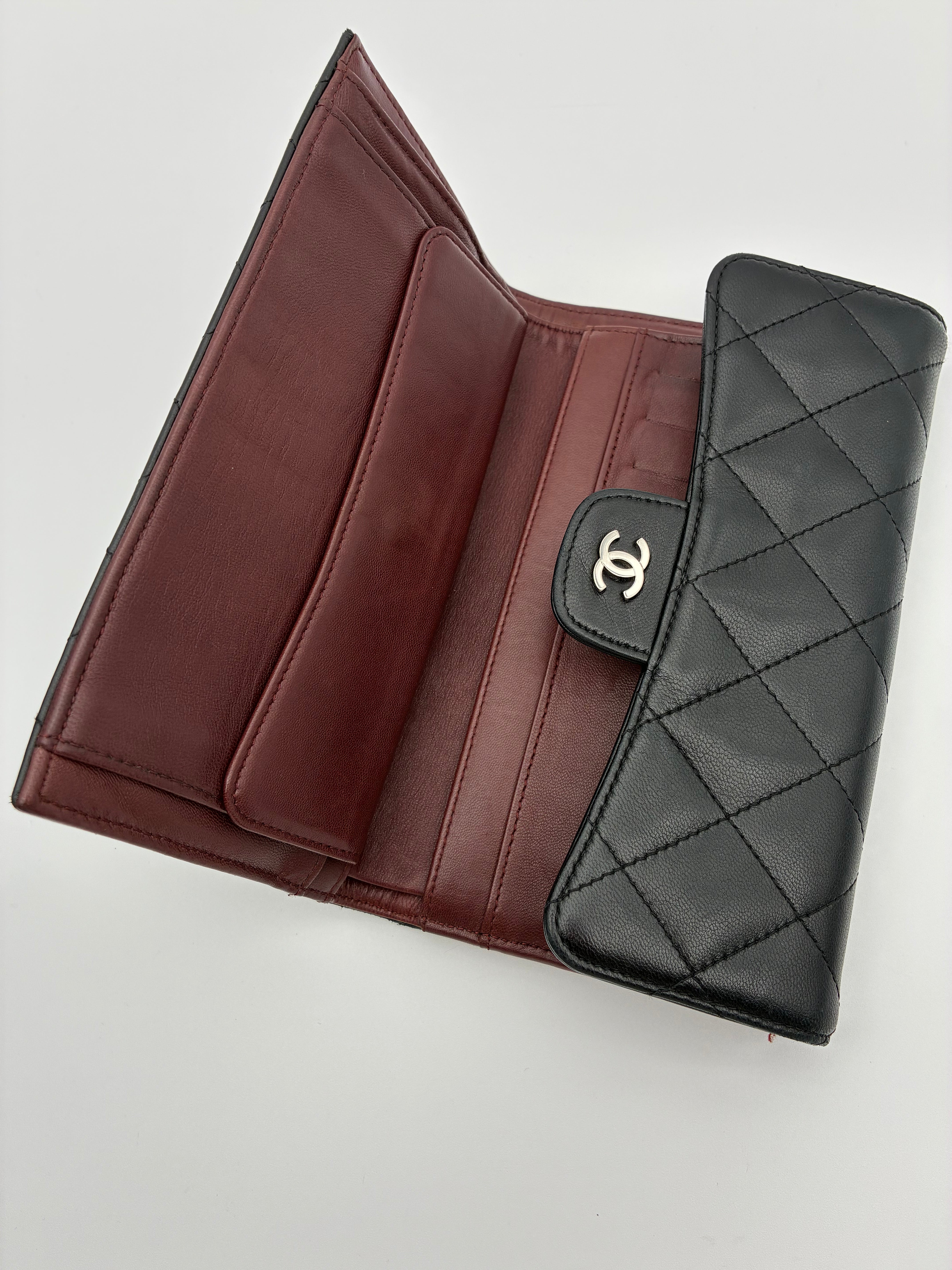 Chanel Long Wallet Flap Lambskin