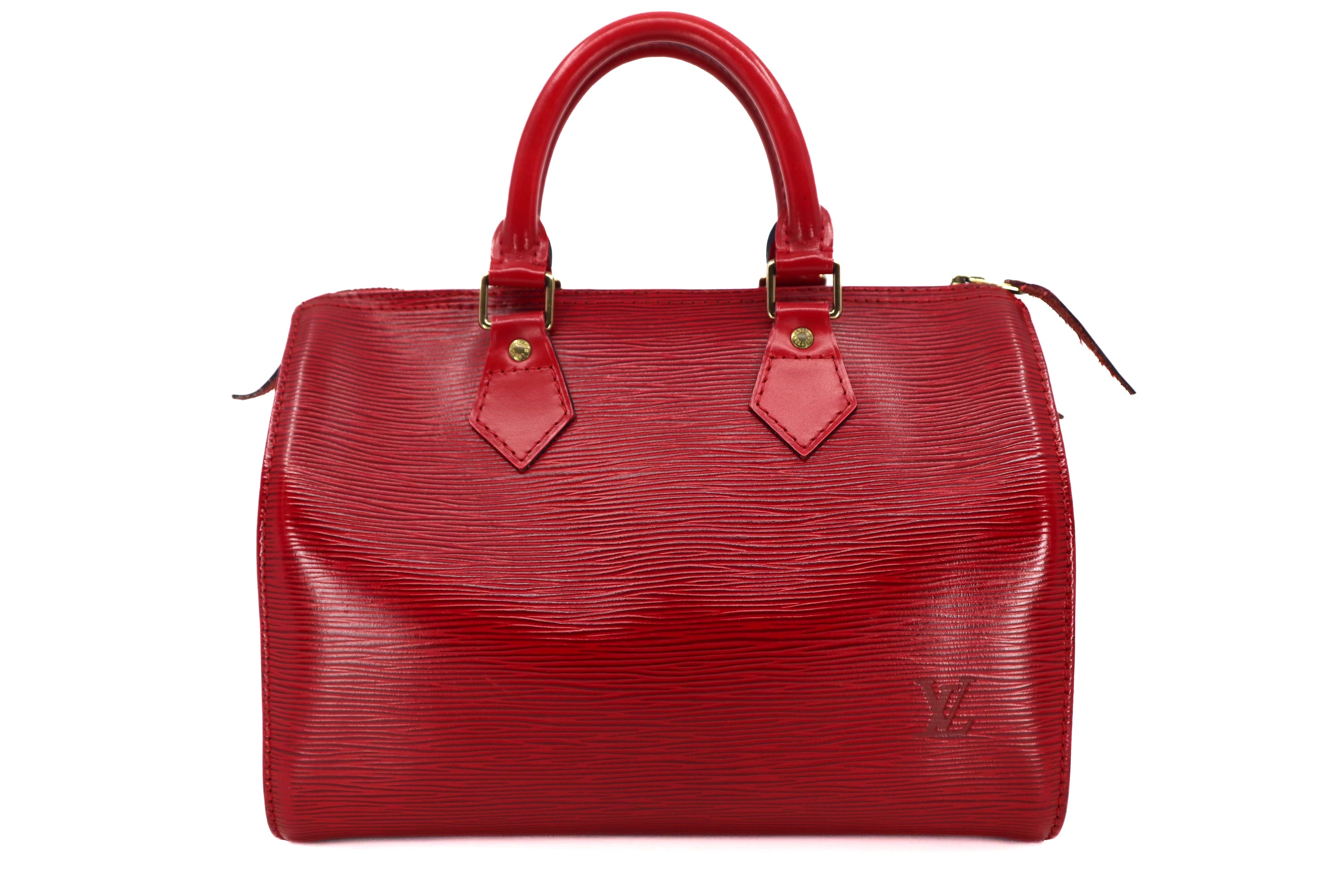 Louis Vuitton Speedy 28 Epi Leather Red Vintage Boston bag