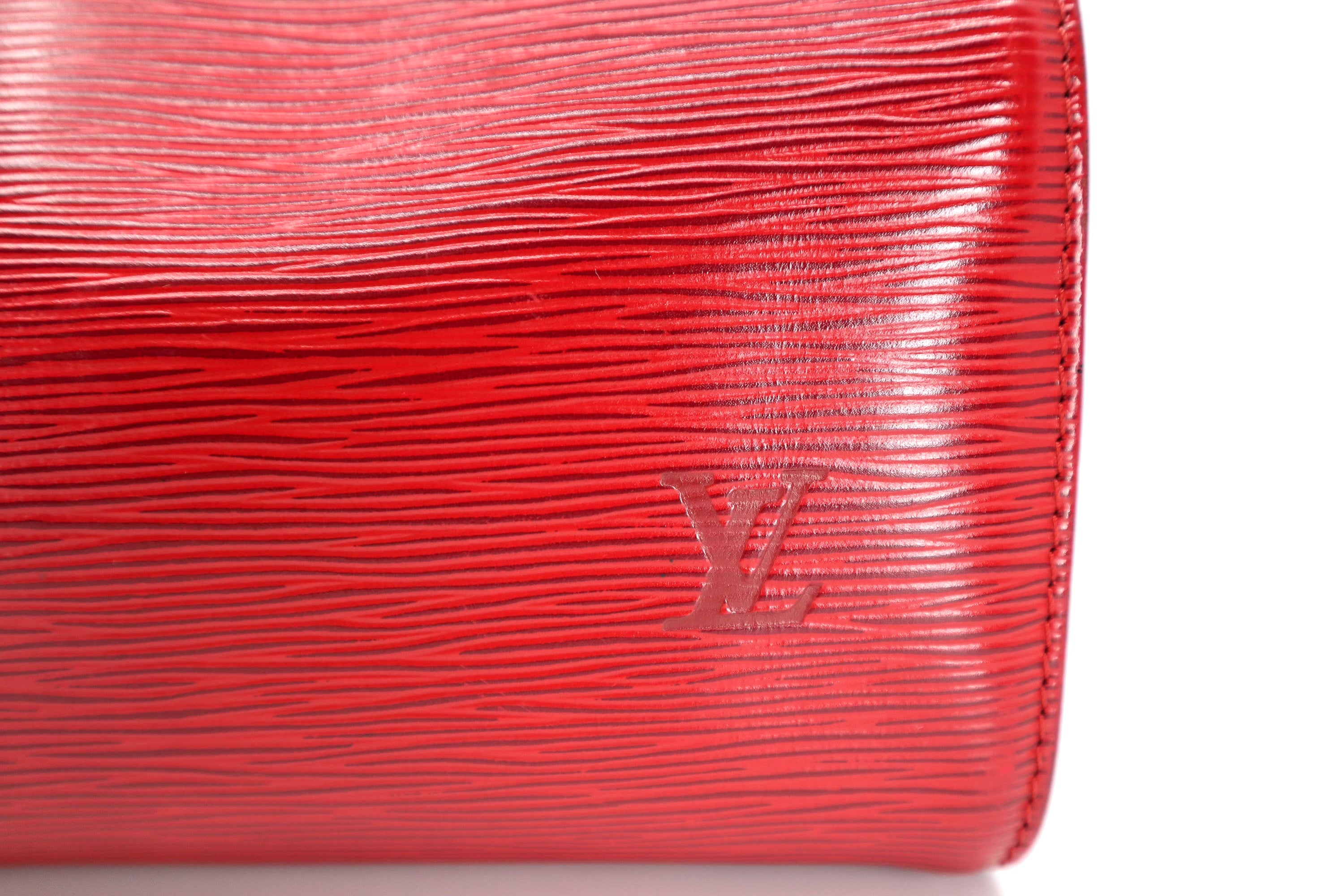 Louis Vuitton Speedy 28 Epi Leather Red Vintage Boston bag