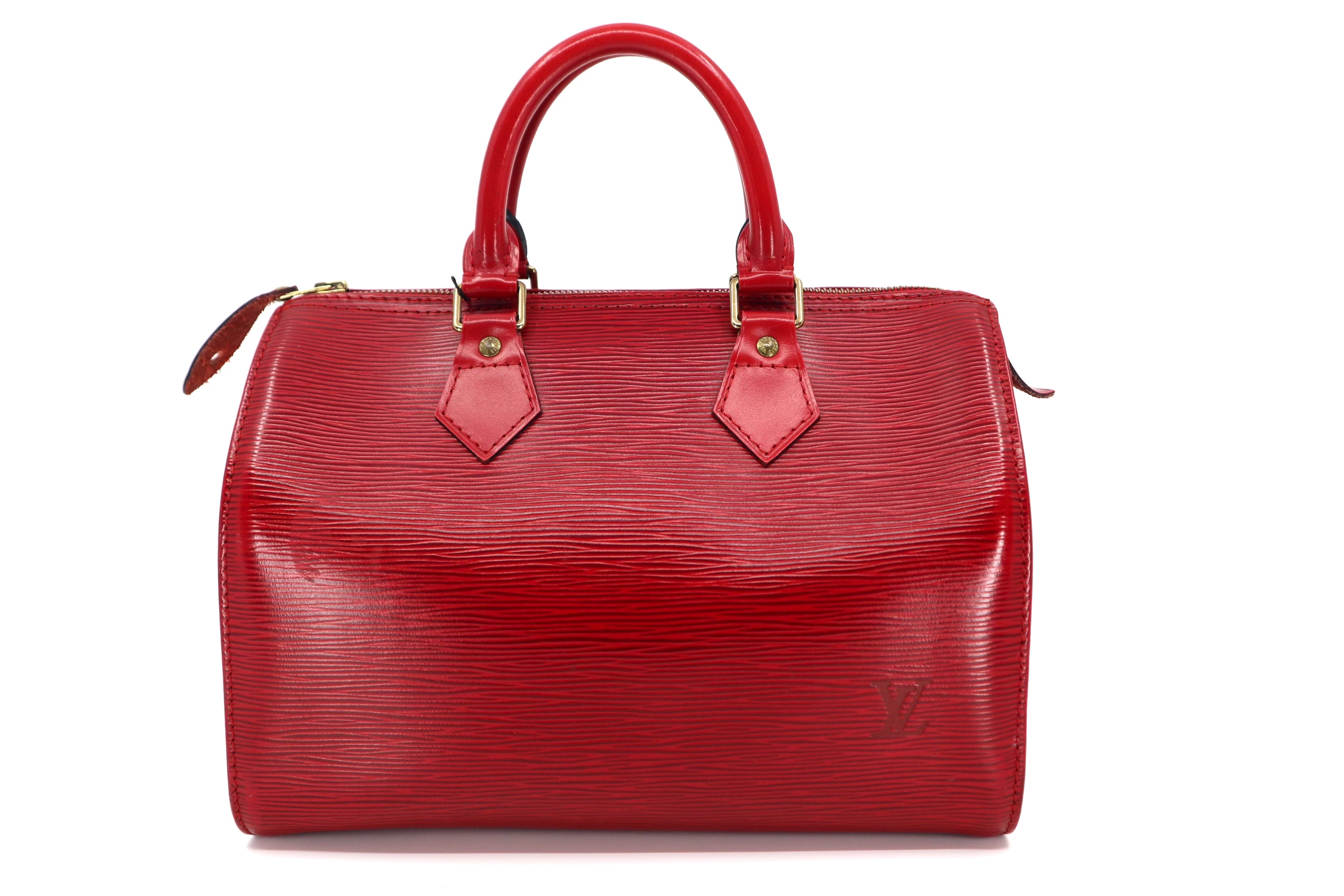 Louis Vuitton Speedy 28 Epi Leather Red Vintage Boston bag