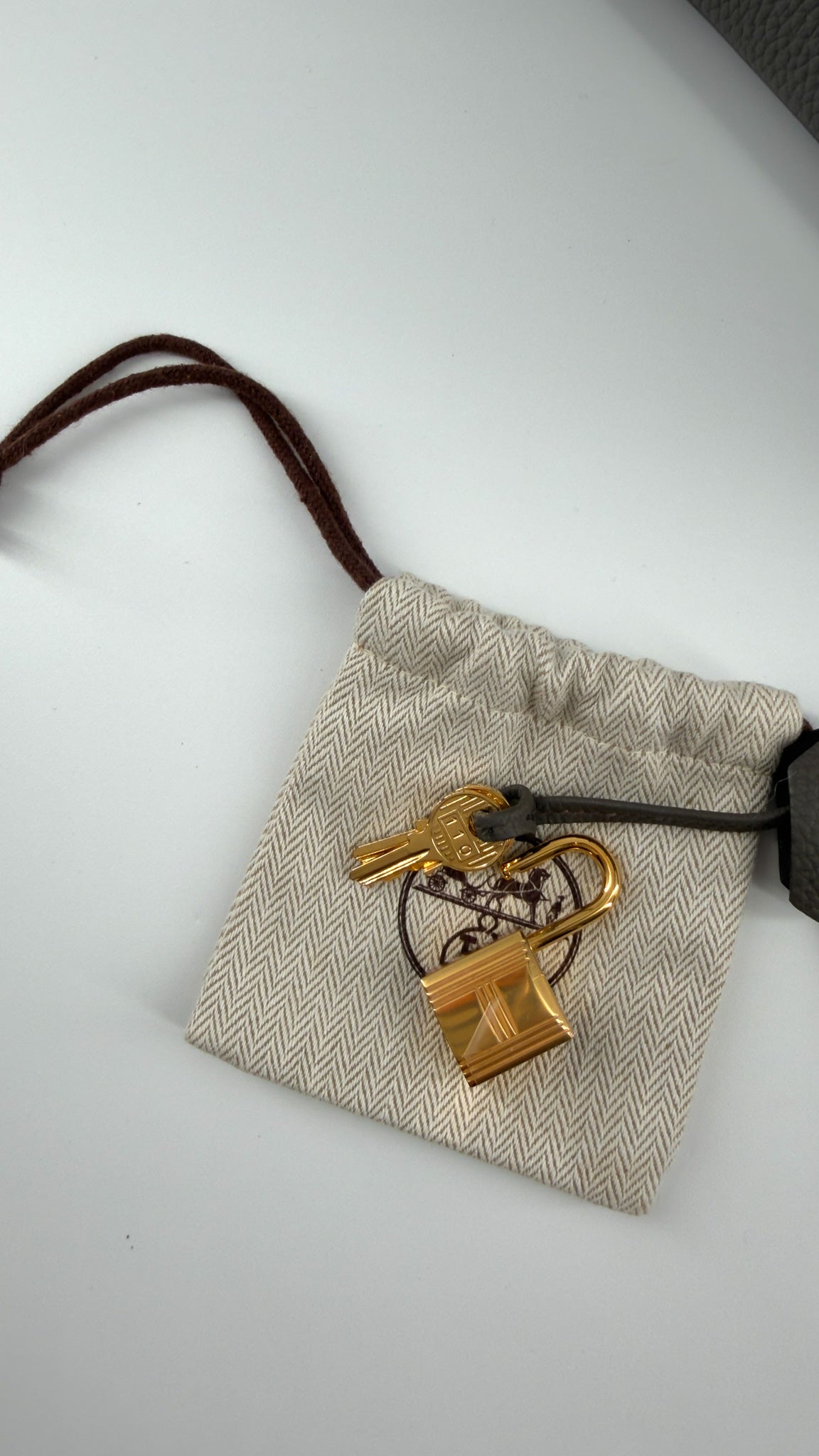 Hermes Togo Birkin 25 Etain