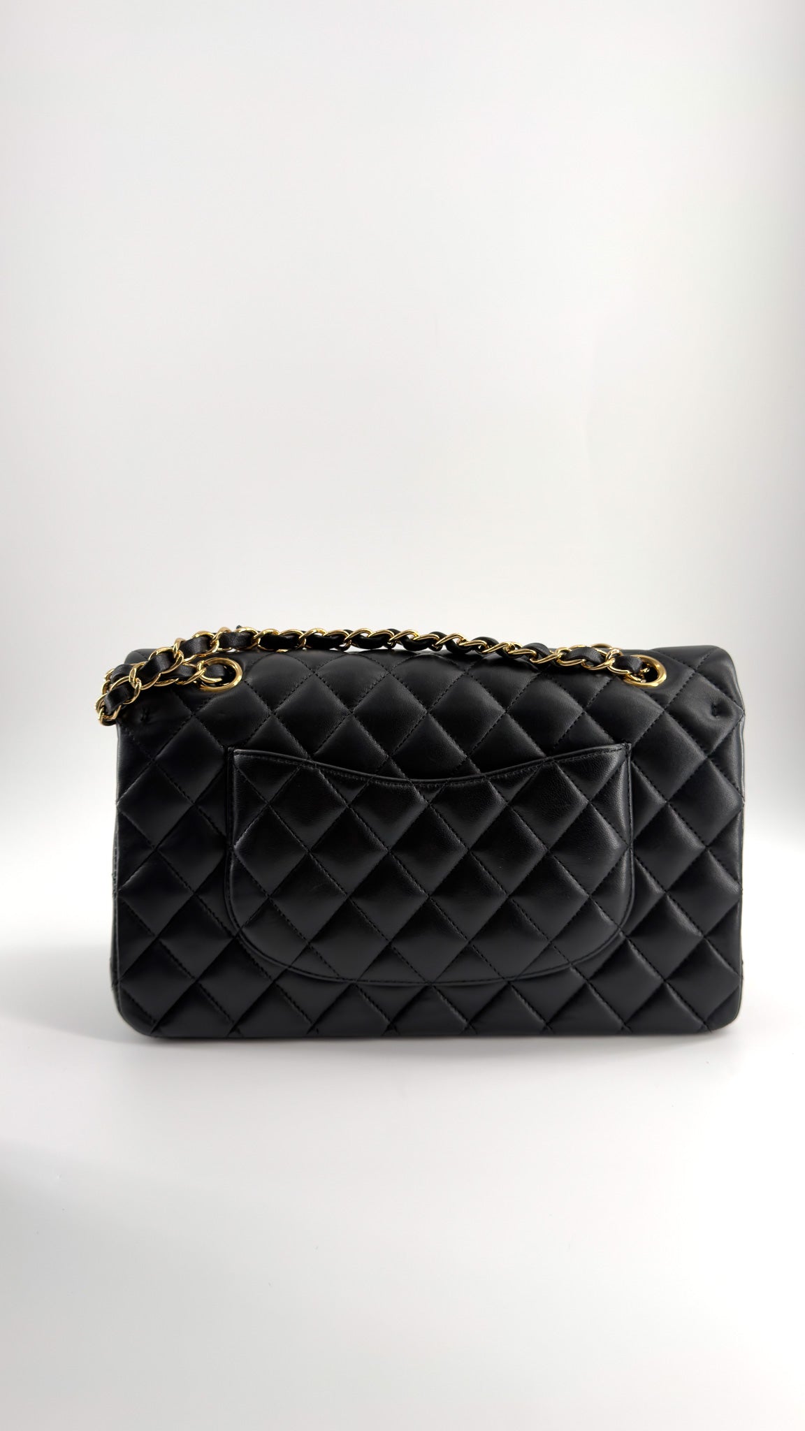 Chanel Lambskin Quilted Medium Double Flap Black